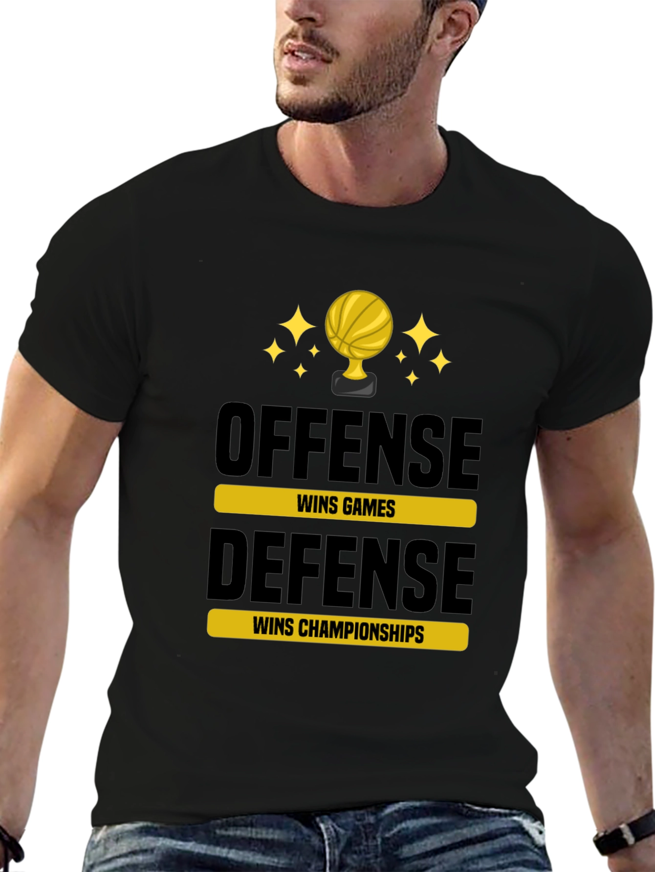 Offense Wins Games Defense Wins Championships T-Shirt