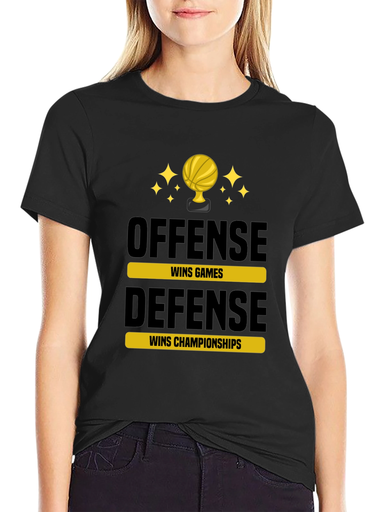 Offense Wins Games Defense Wins Championships T-Shirt
