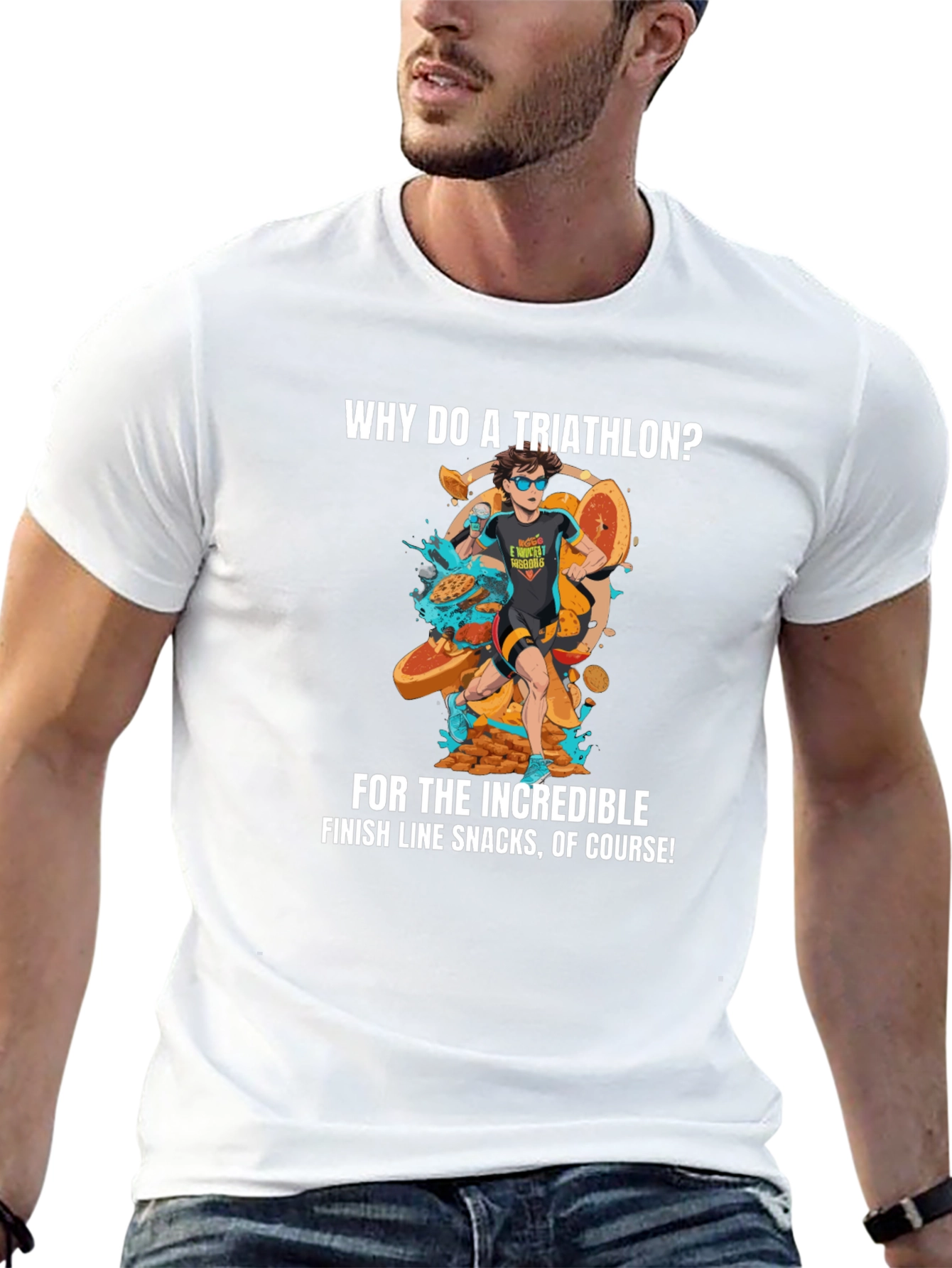 Triathlon Snacks Graphic Tee