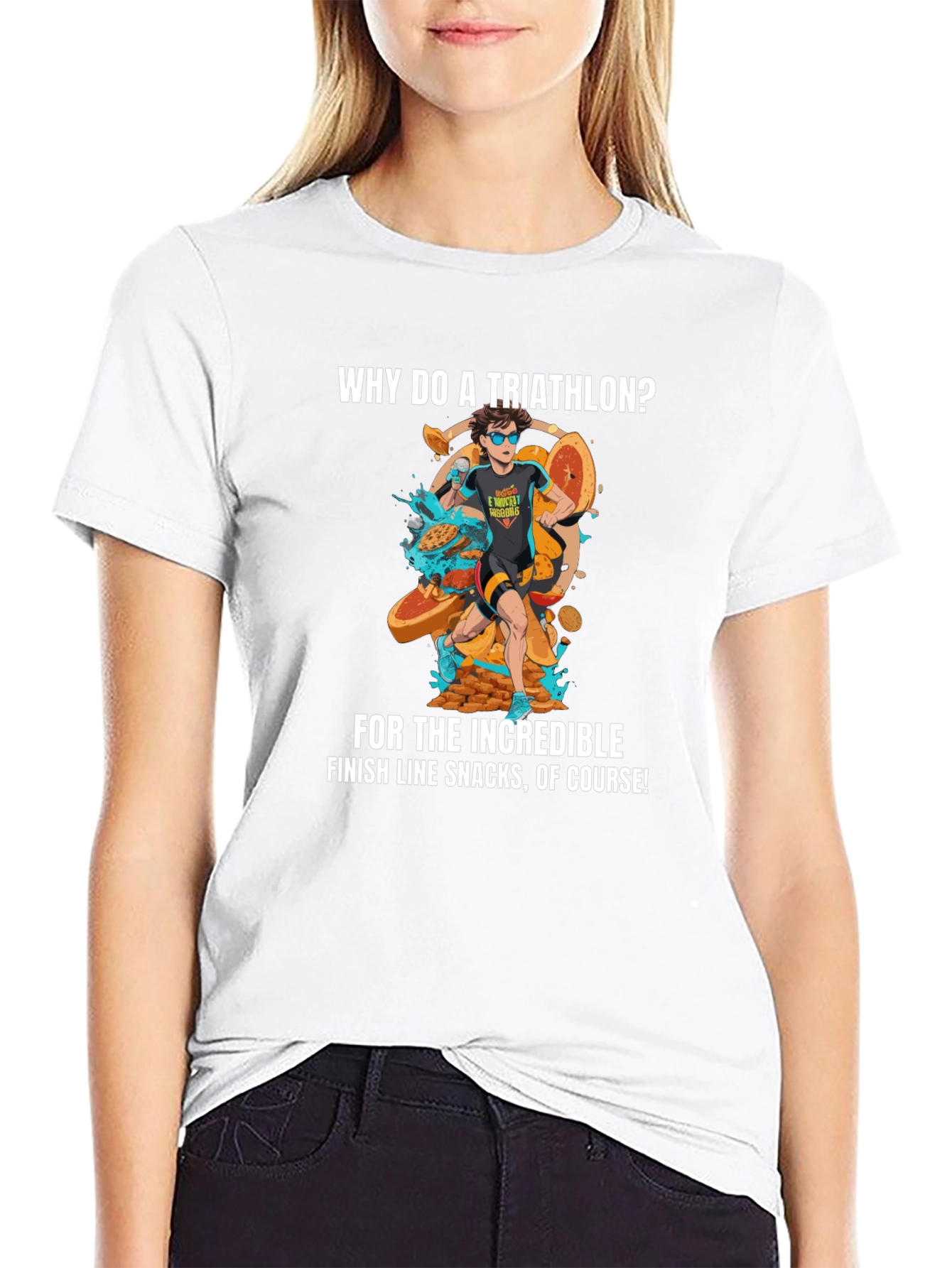Triathlon Snacks Graphic Tee