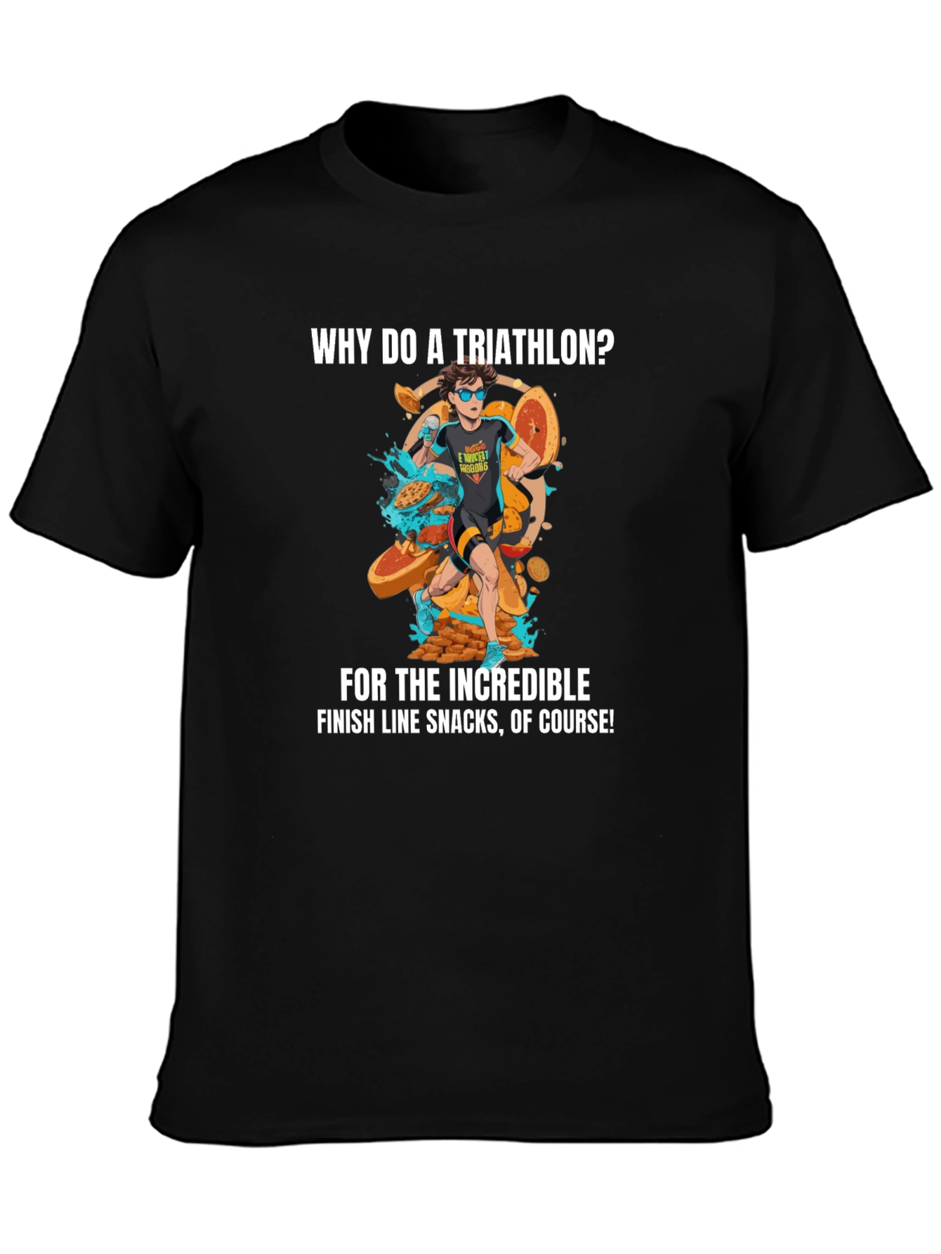 Triathlon Snacks Graphic Tee