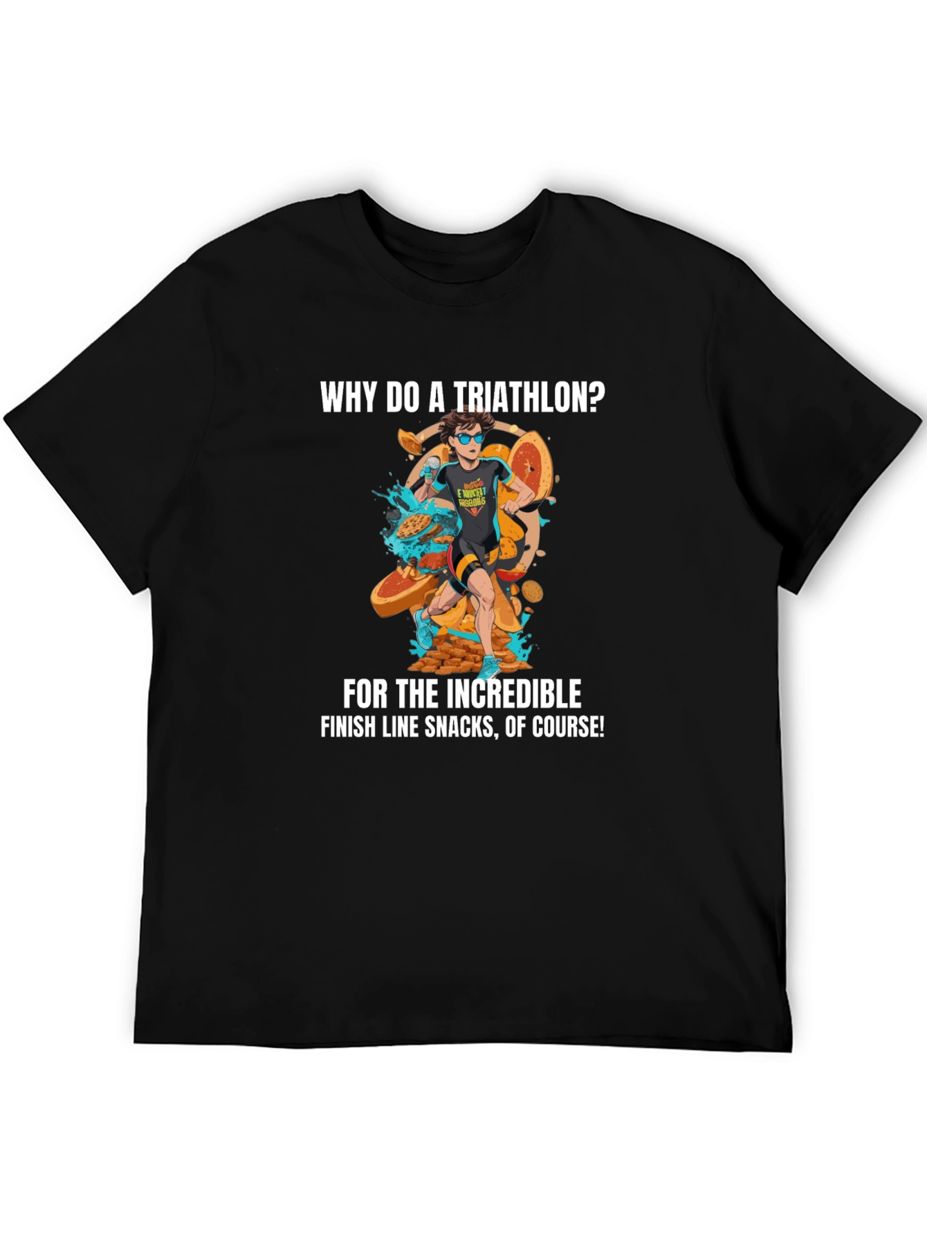 Triathlon Snacks Graphic Tee