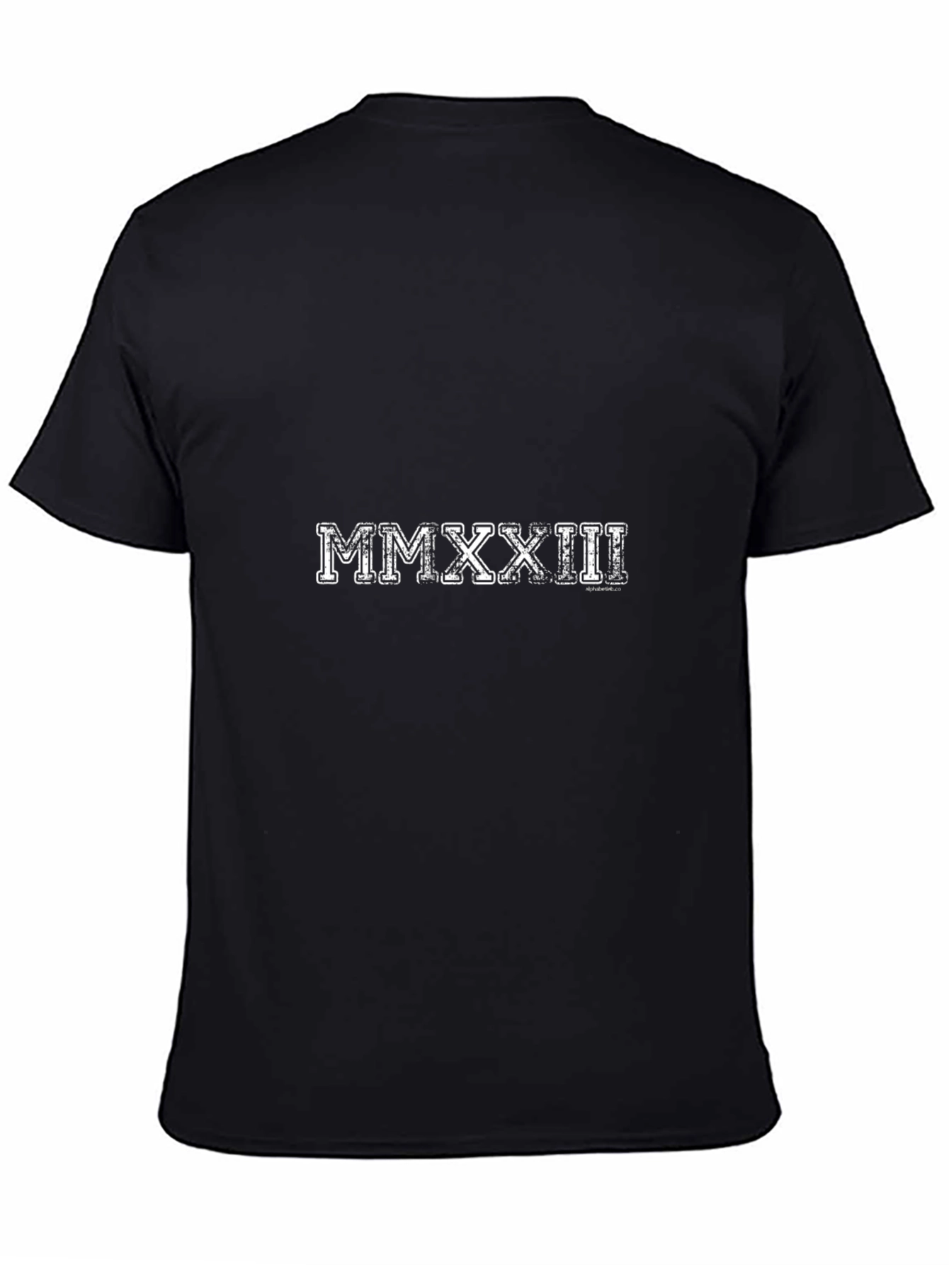 MMXXII Roman Numerals T-Shirt - Classic Black Tee