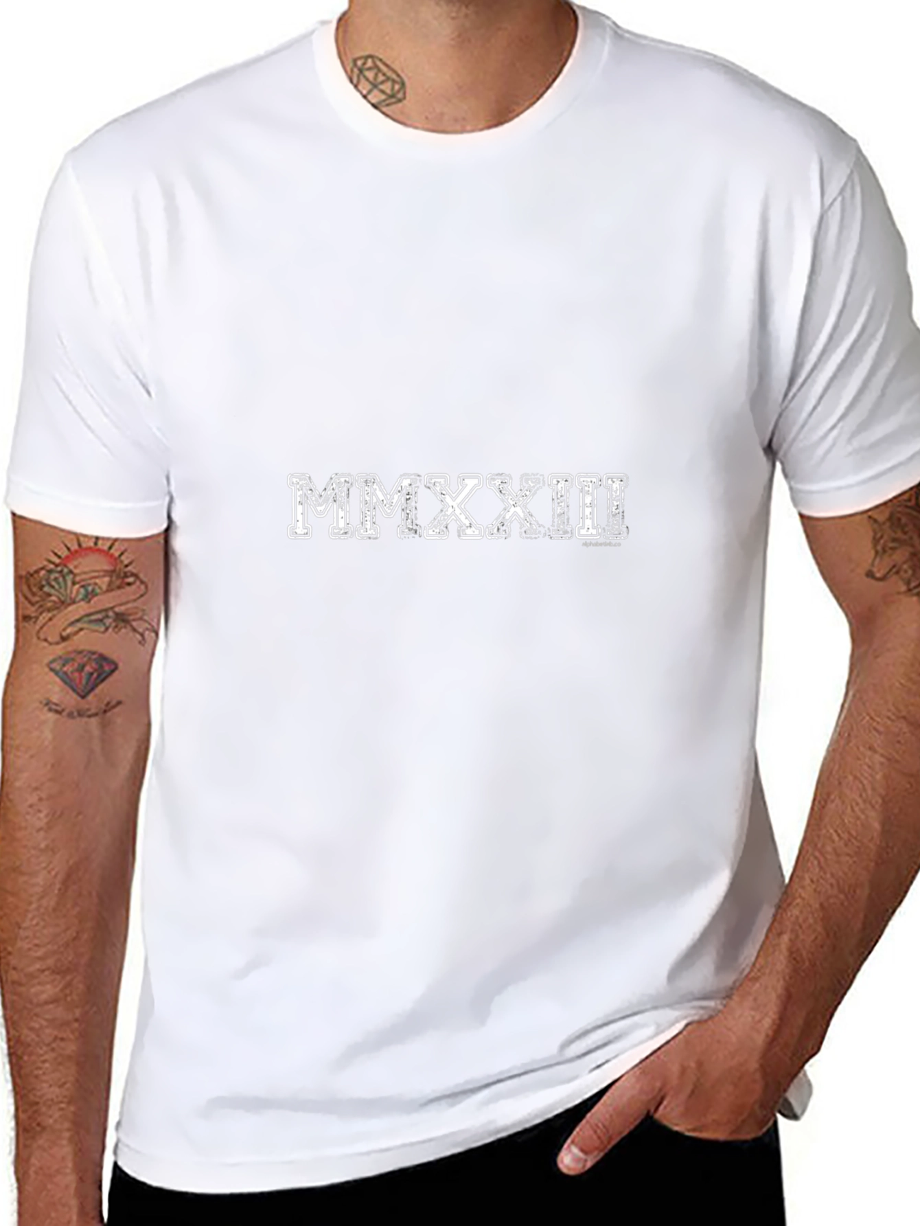 MMXXII Roman Numerals T-Shirt - Classic Black Tee