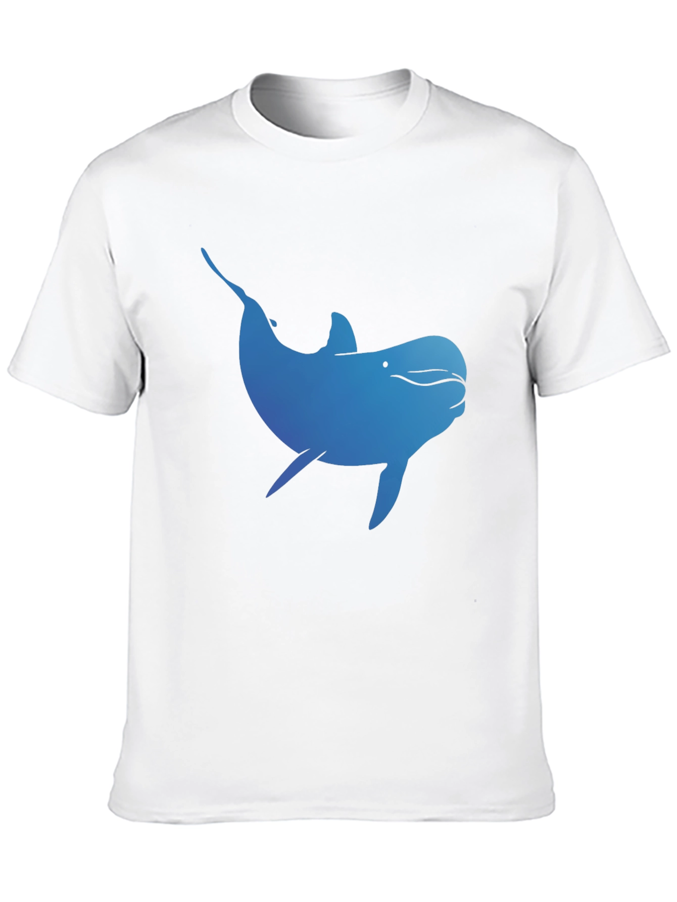 Blue Dolphin Graphic T-Shirt - Black Cotton Tee