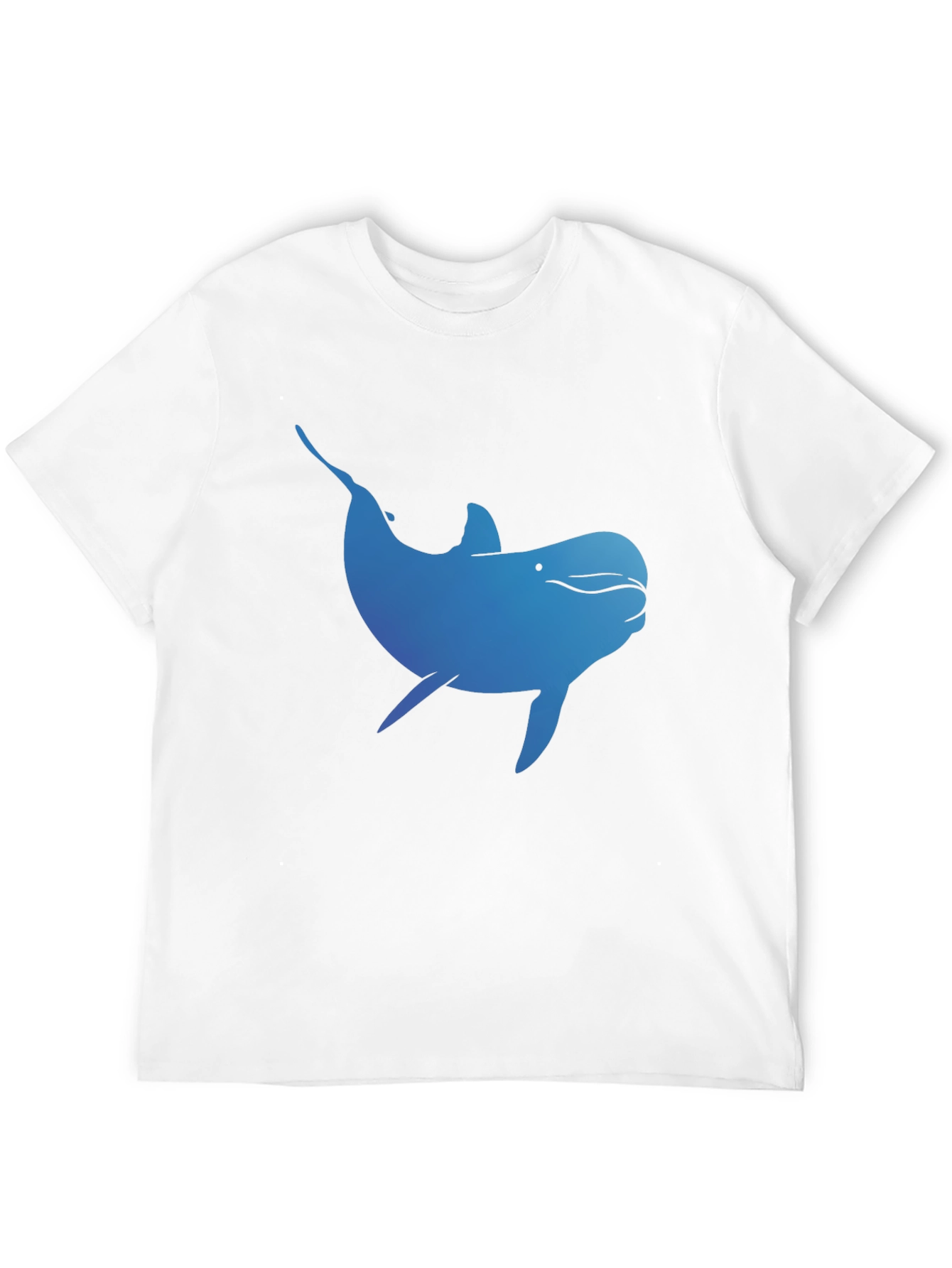 Blue Dolphin Graphic T-Shirt - Black Cotton Tee