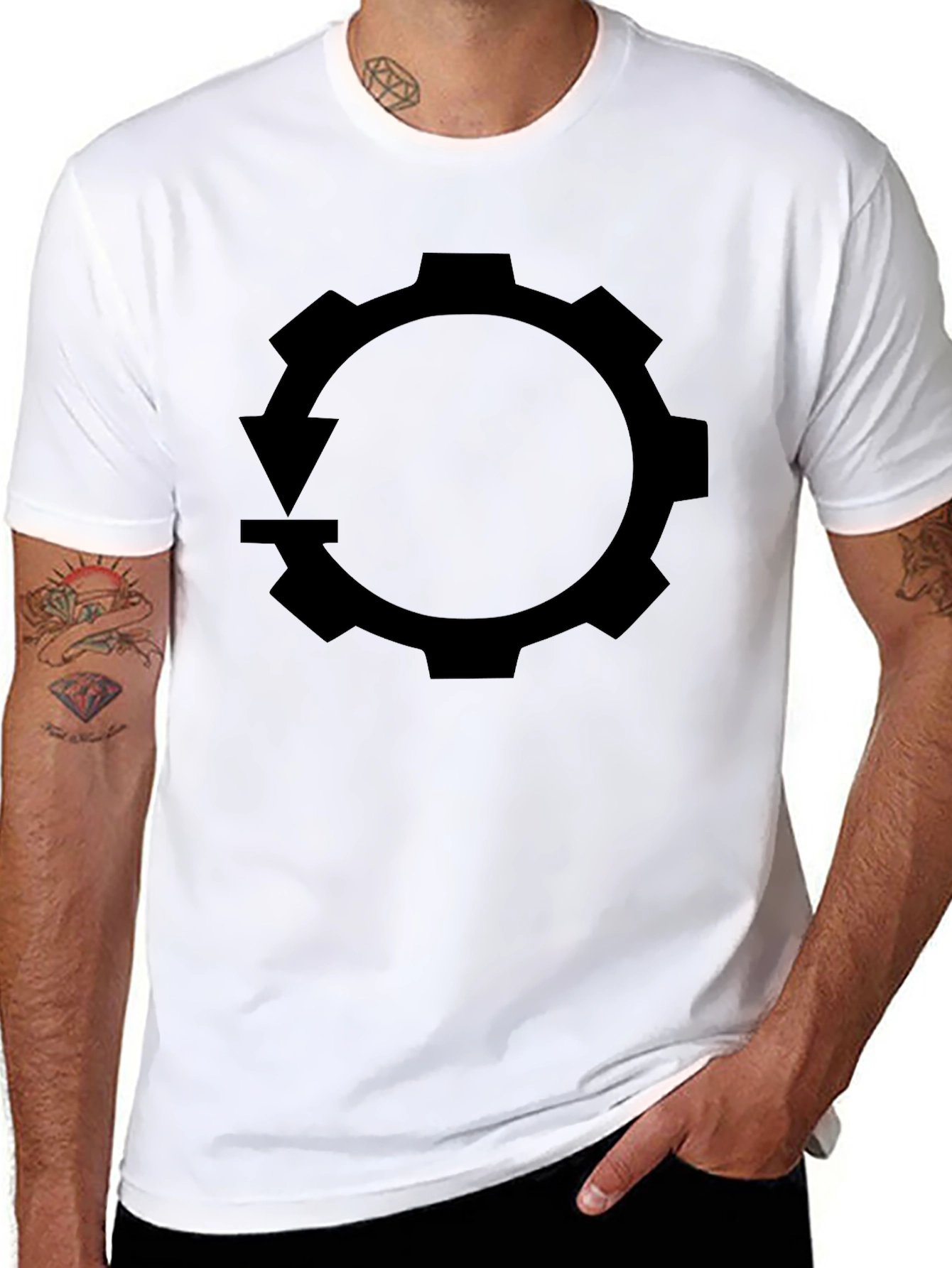 Gear Cycle Black T-Shirt