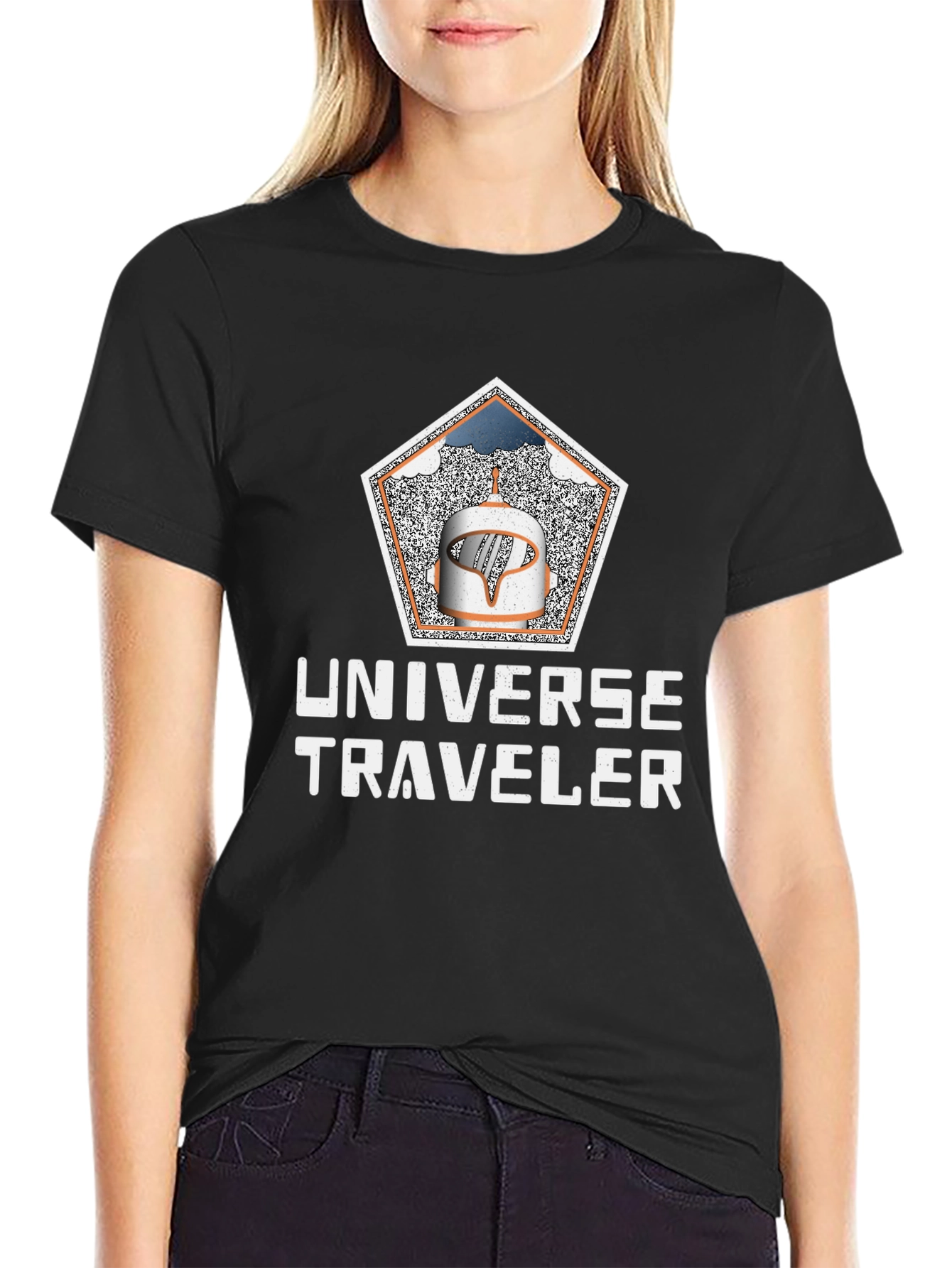 Universe Traveler Graphic Tee - Cosmic Adventure Shirt