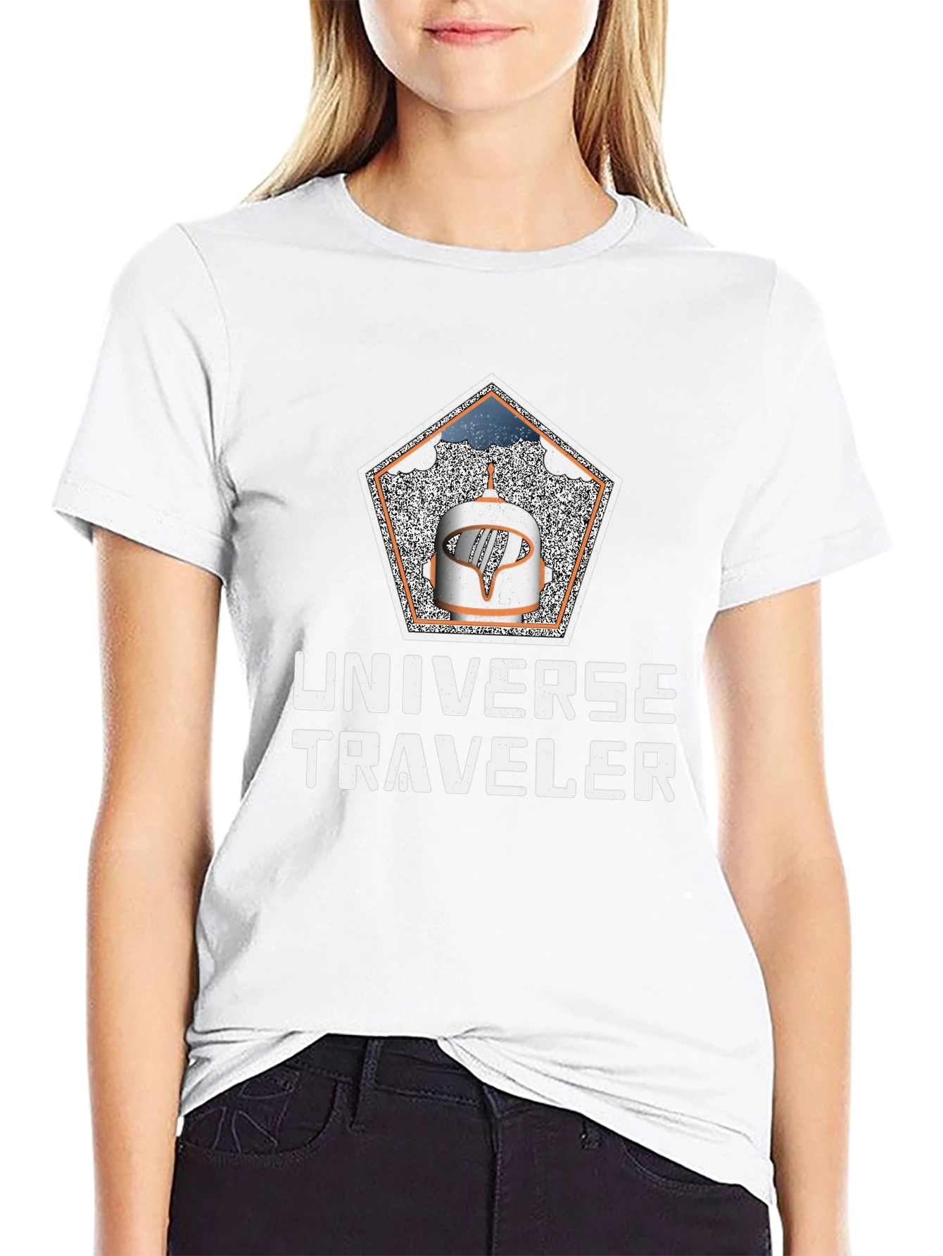 Universe Traveler Graphic Tee - Cosmic Adventure Shirt