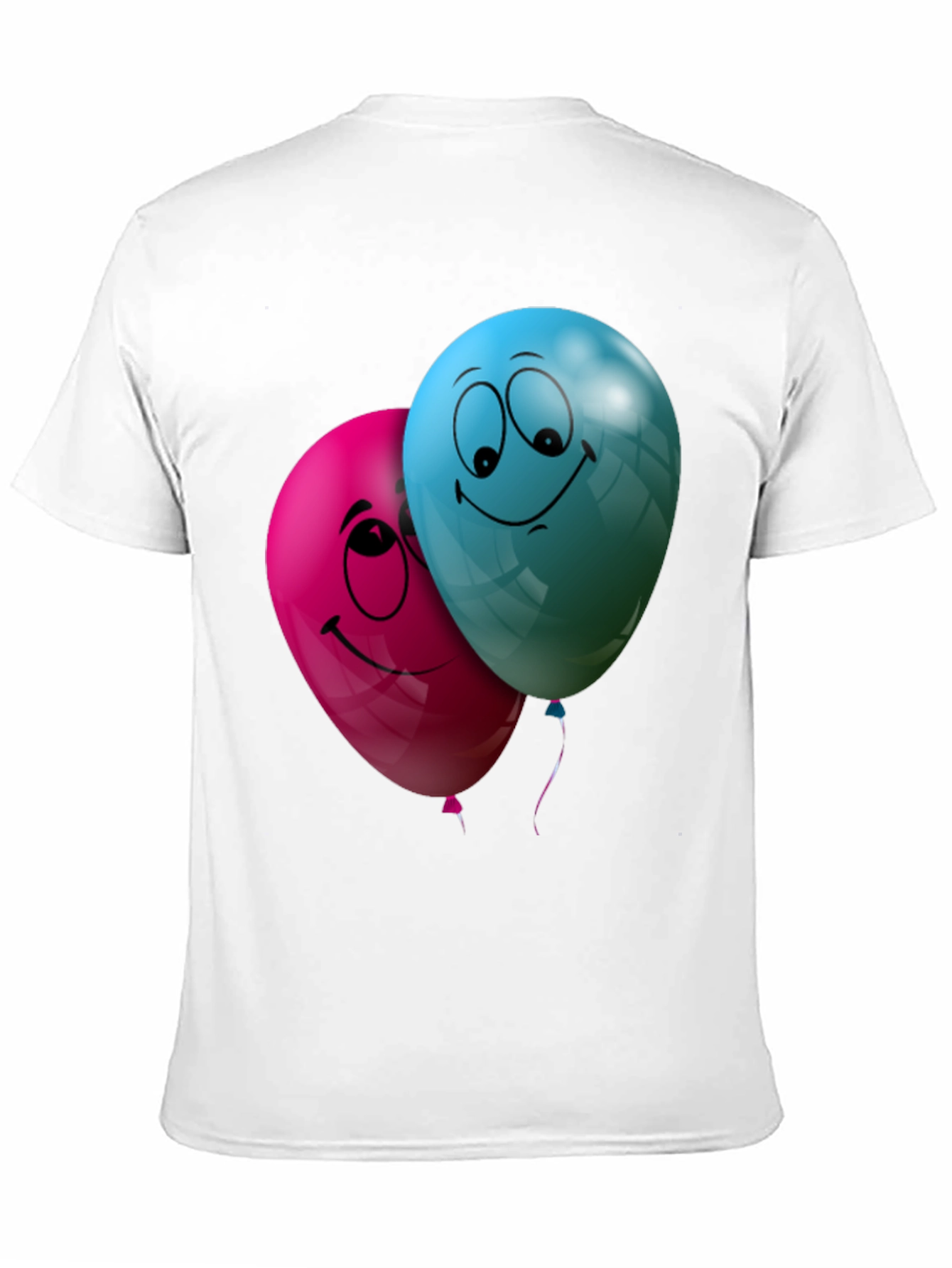 Fun Balloon Graphic T-Shirt - Black Casual Tee