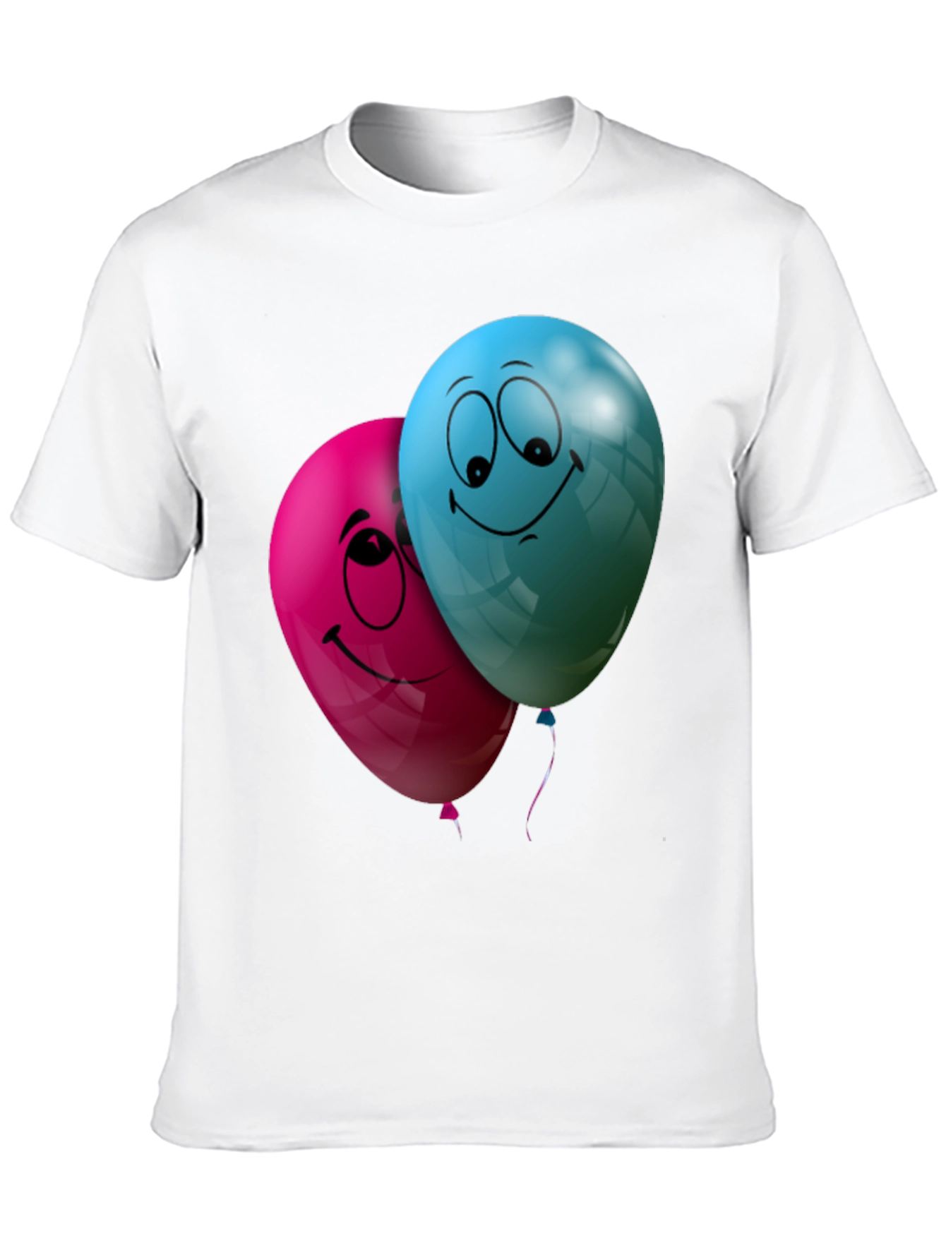 Fun Balloon Graphic T-Shirt - Black Casual Tee