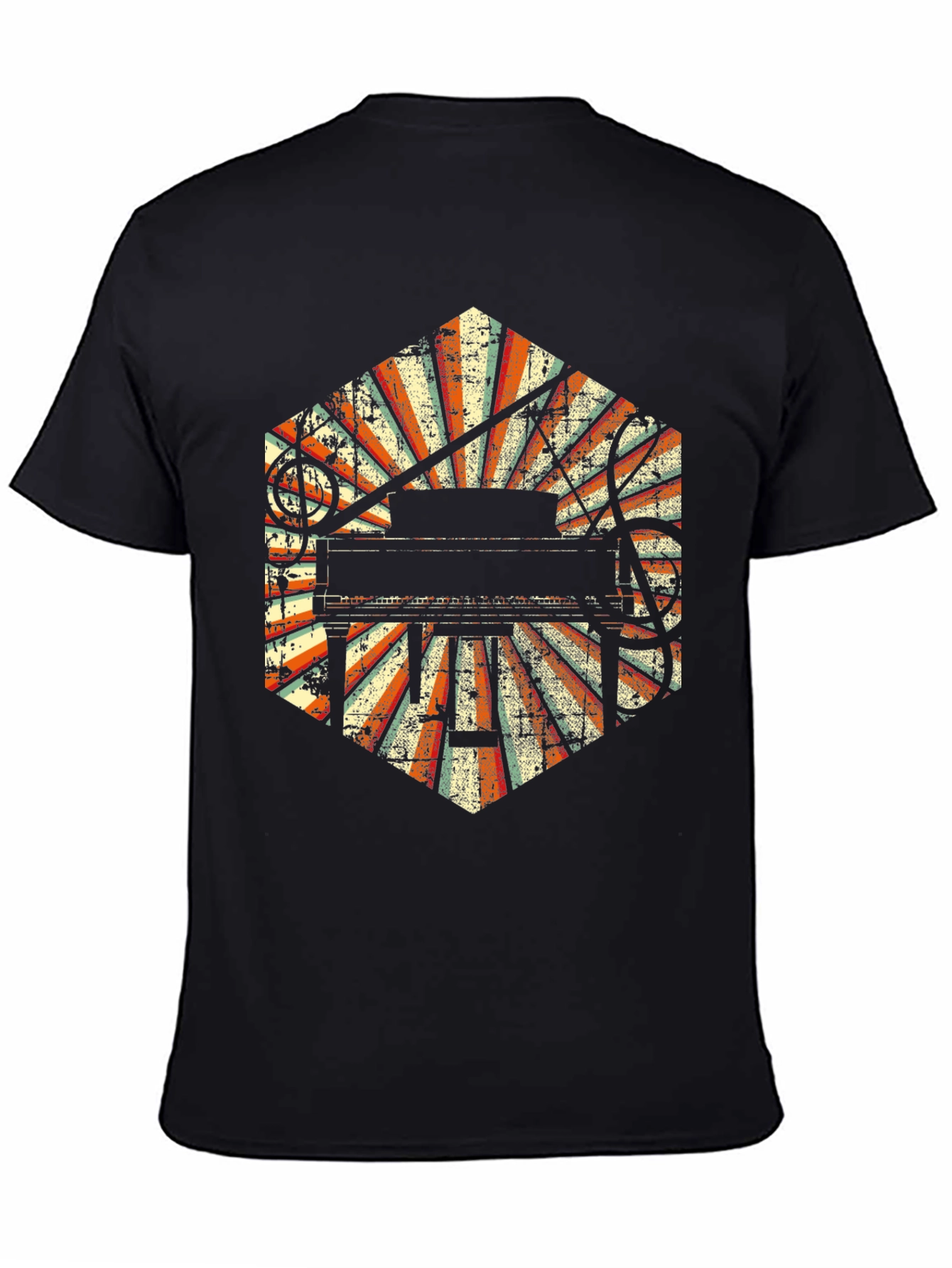 Retro Piano Music T-Shirt