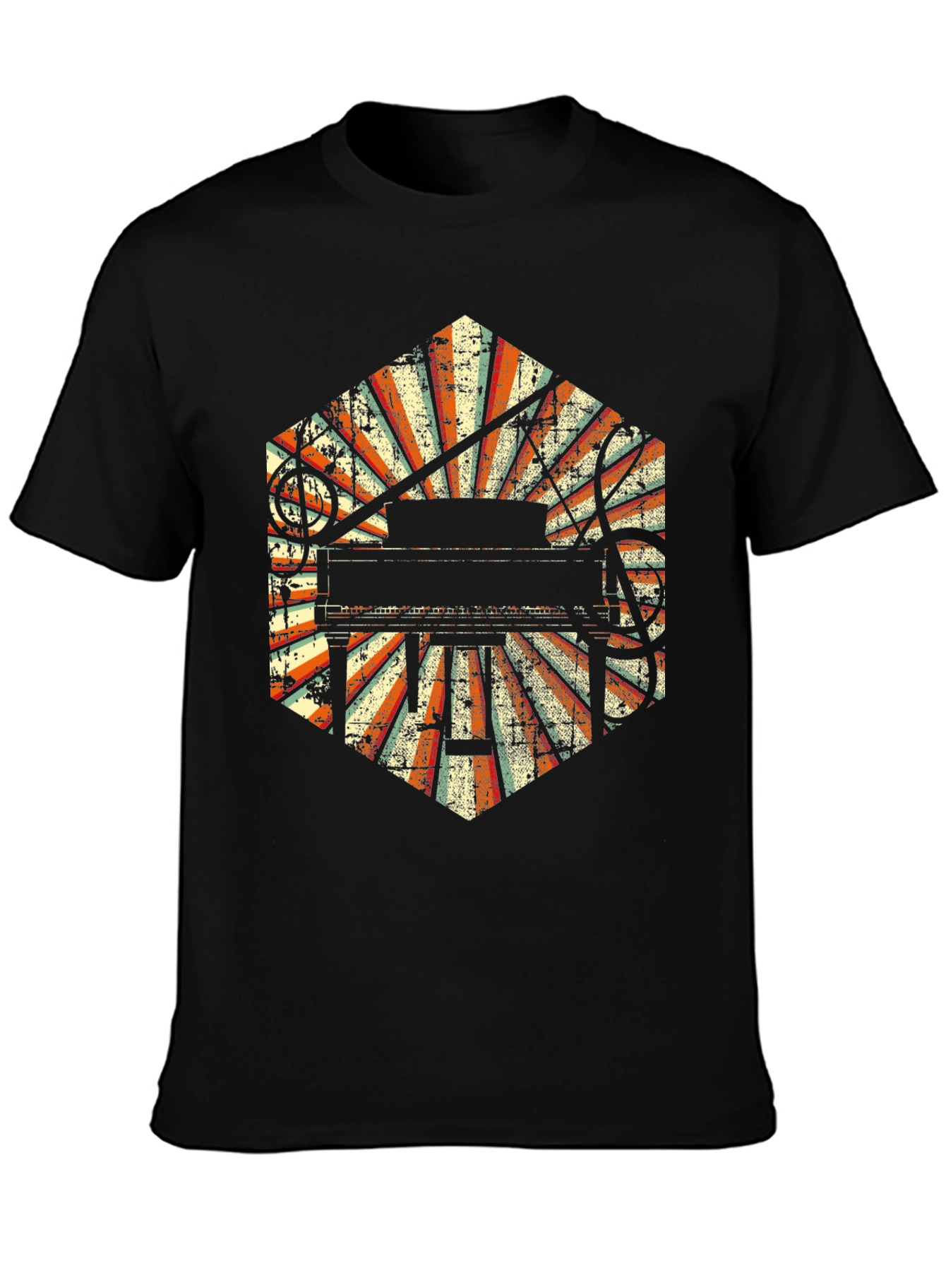 Retro Piano Music T-Shirt