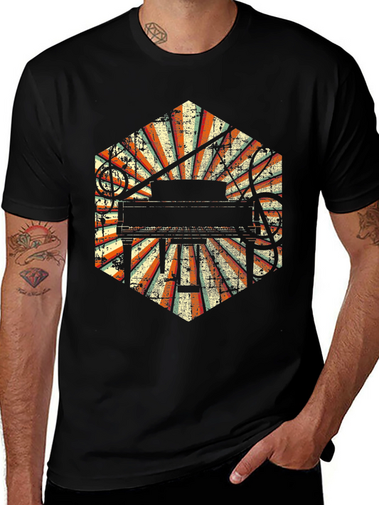 Retro Piano Music T-Shirt