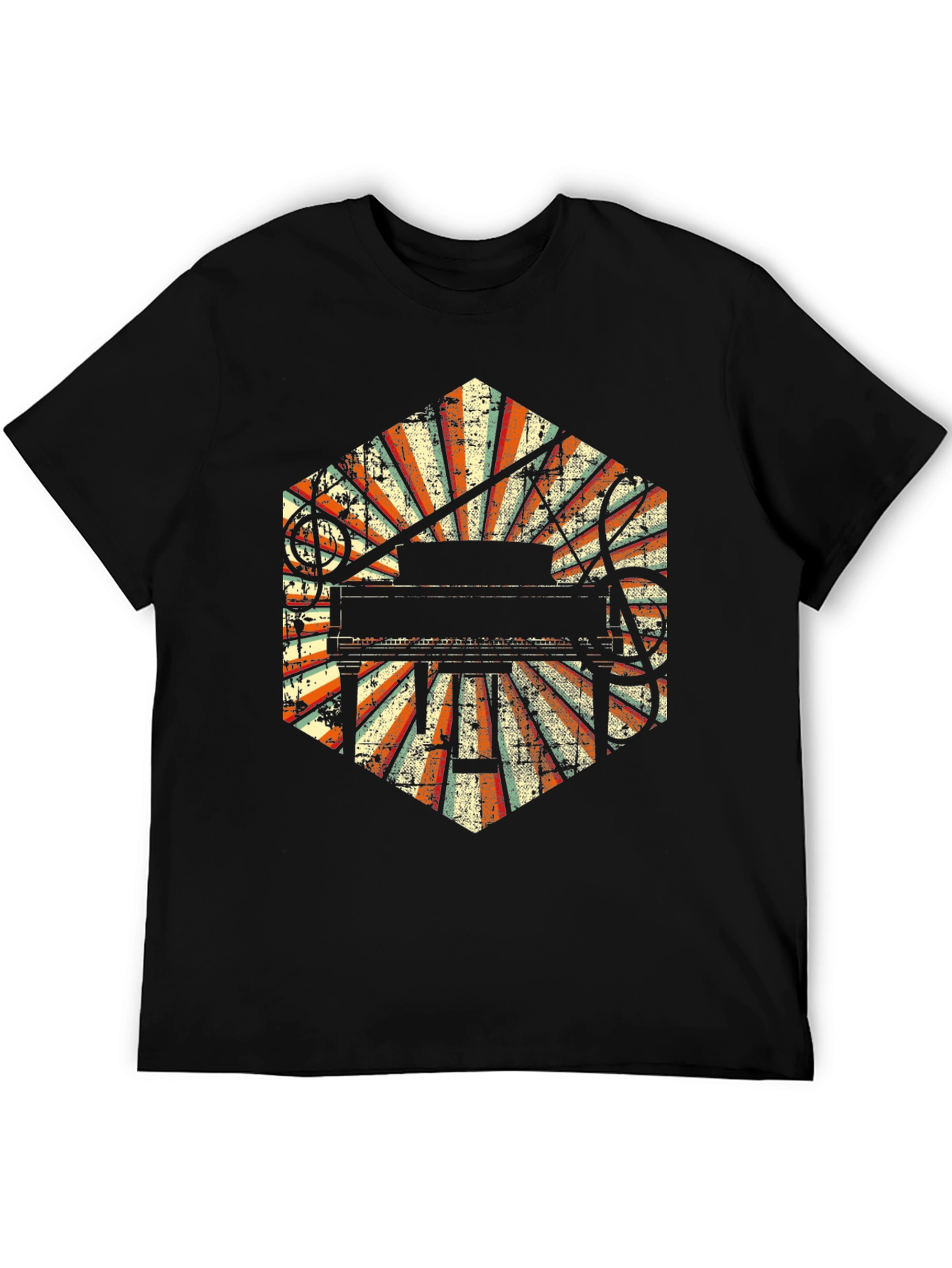 Retro Piano Music T-Shirt