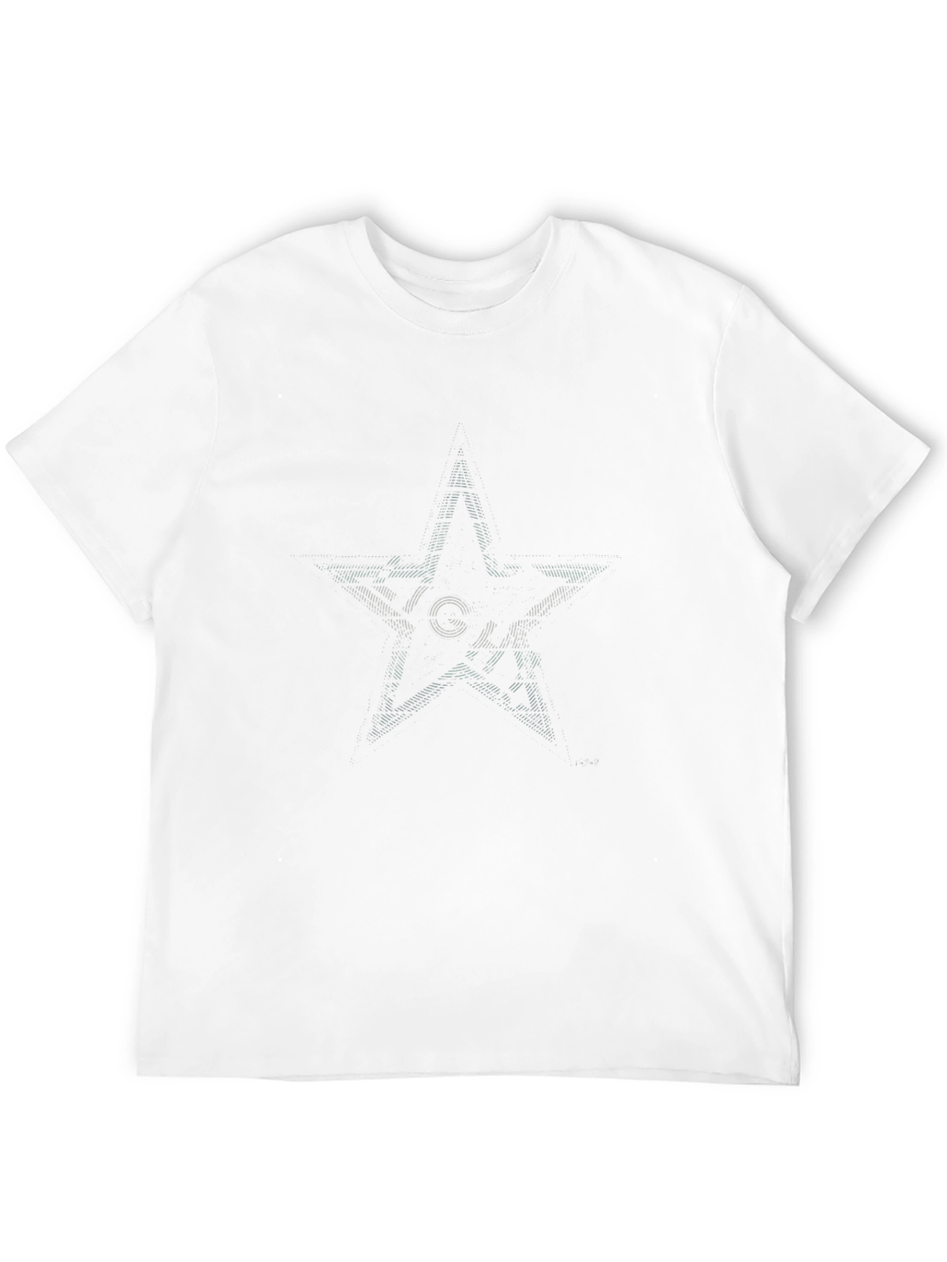 Mens Black Graphic Star T-Shirt