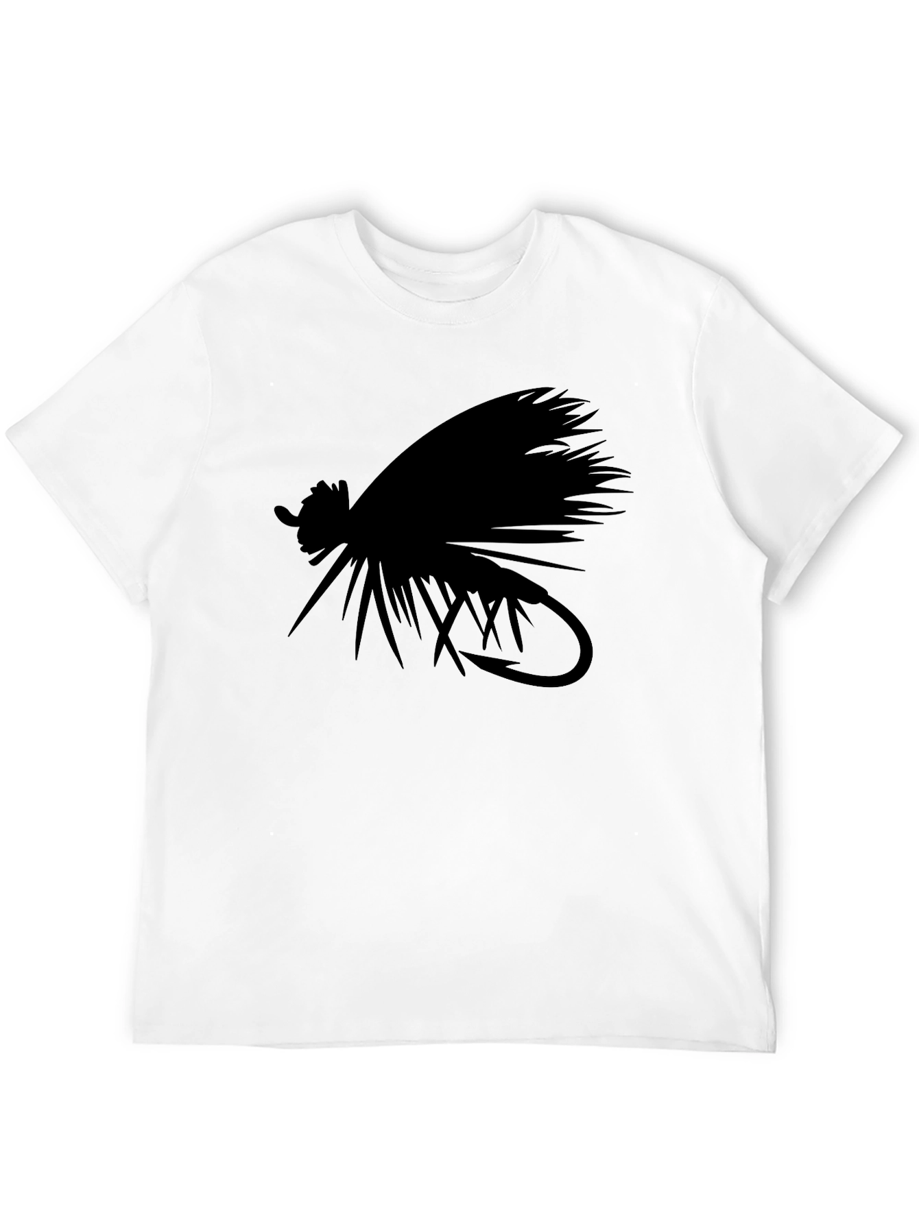 Black Fly Fishing Lure Graphic Tee