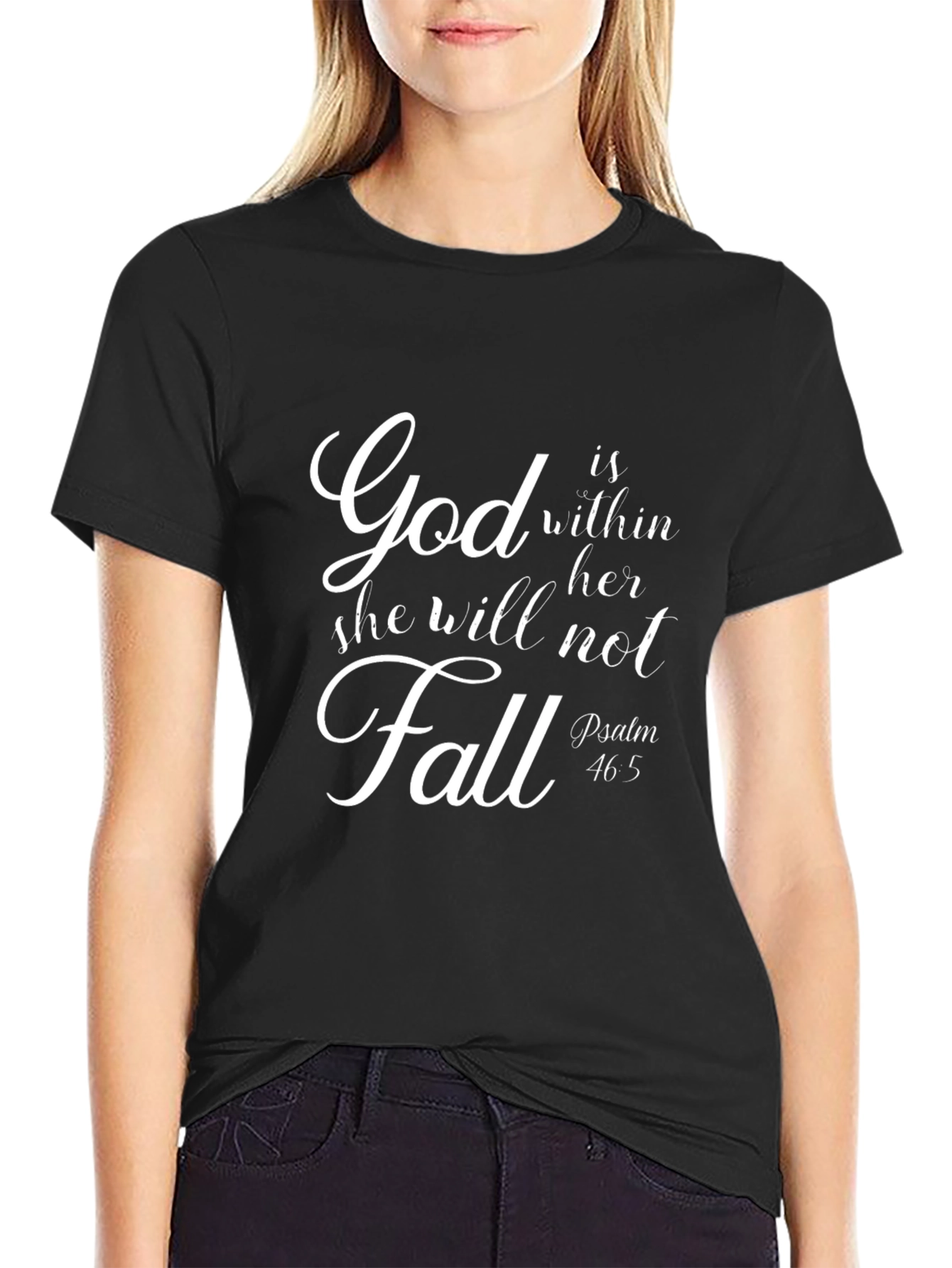 God Is Within Her T-Shirt - Christian Apparel