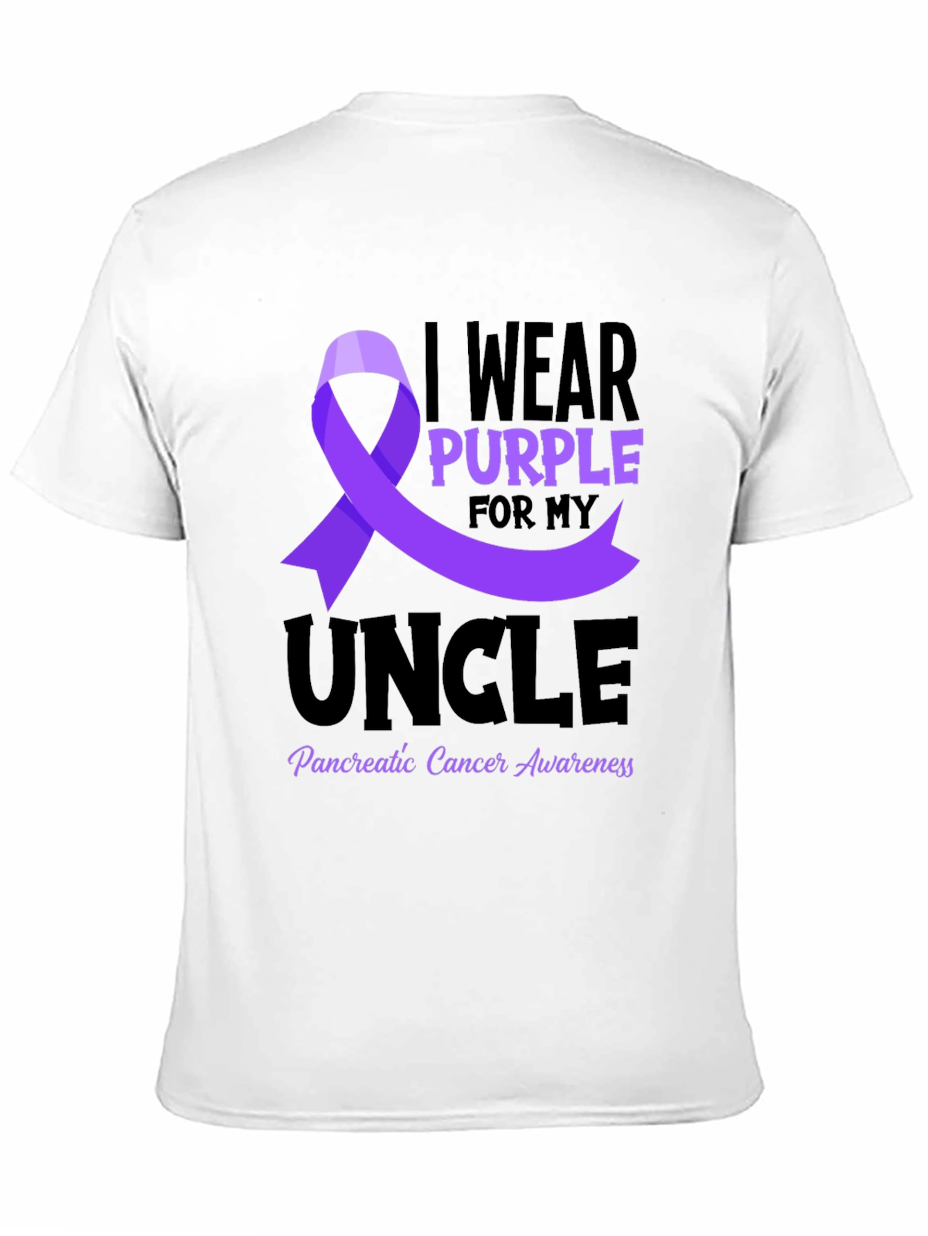 Purple Ribbon Pancreatic Cancer Awareness T-Shirt
