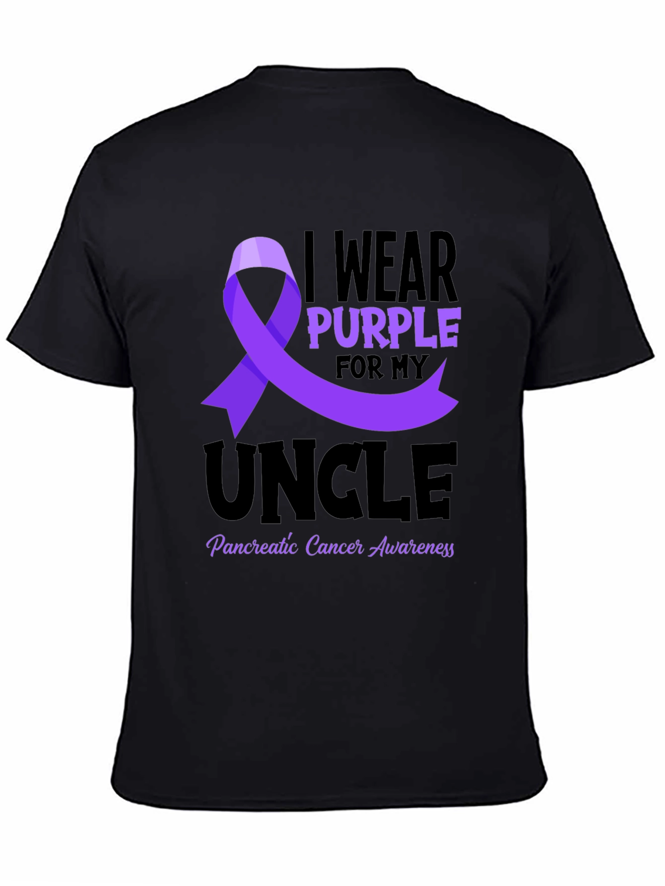 Purple Ribbon Pancreatic Cancer Awareness T-Shirt