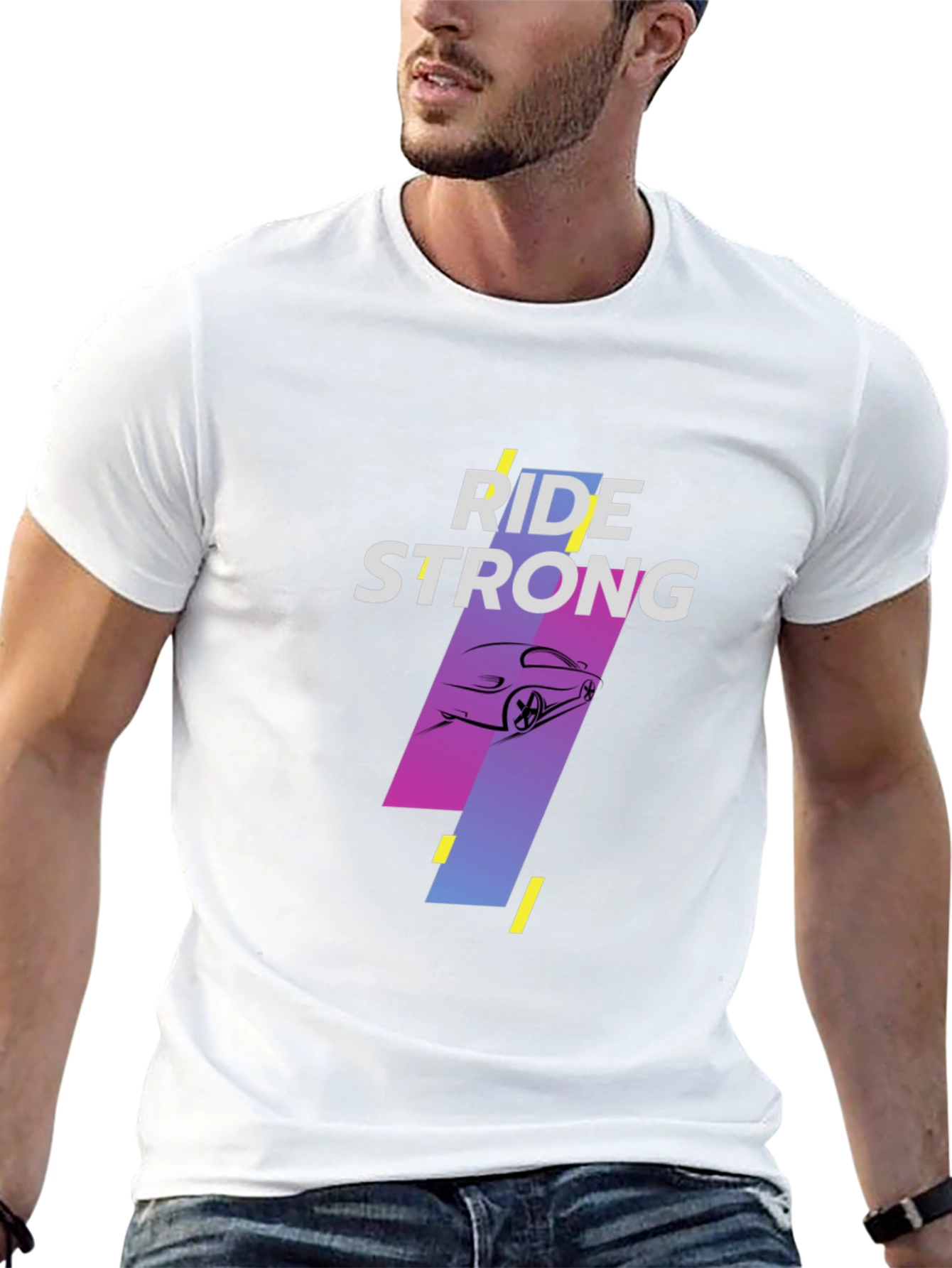 Ride Strong Black Graphic Tee