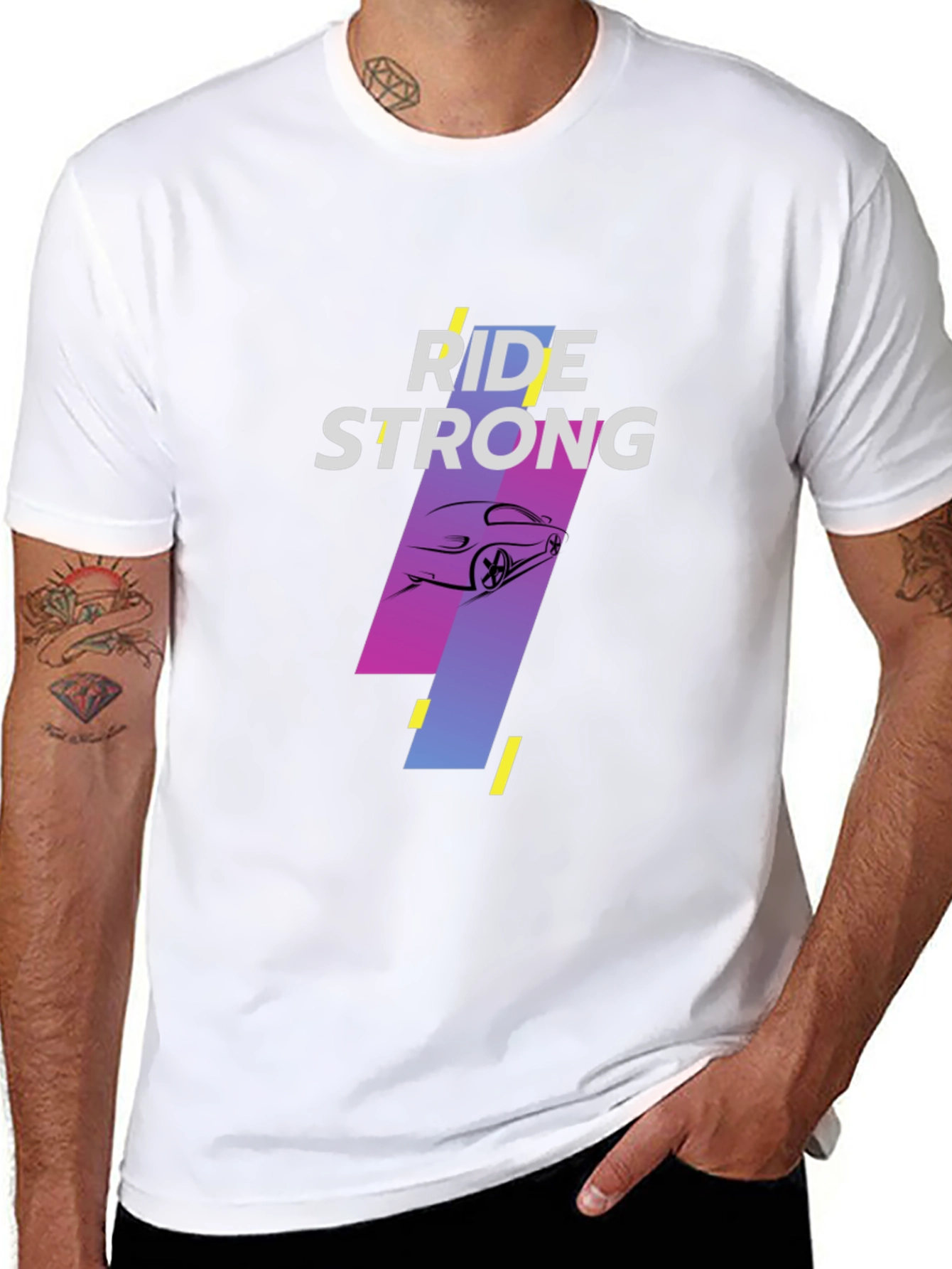 Ride Strong Black Graphic Tee