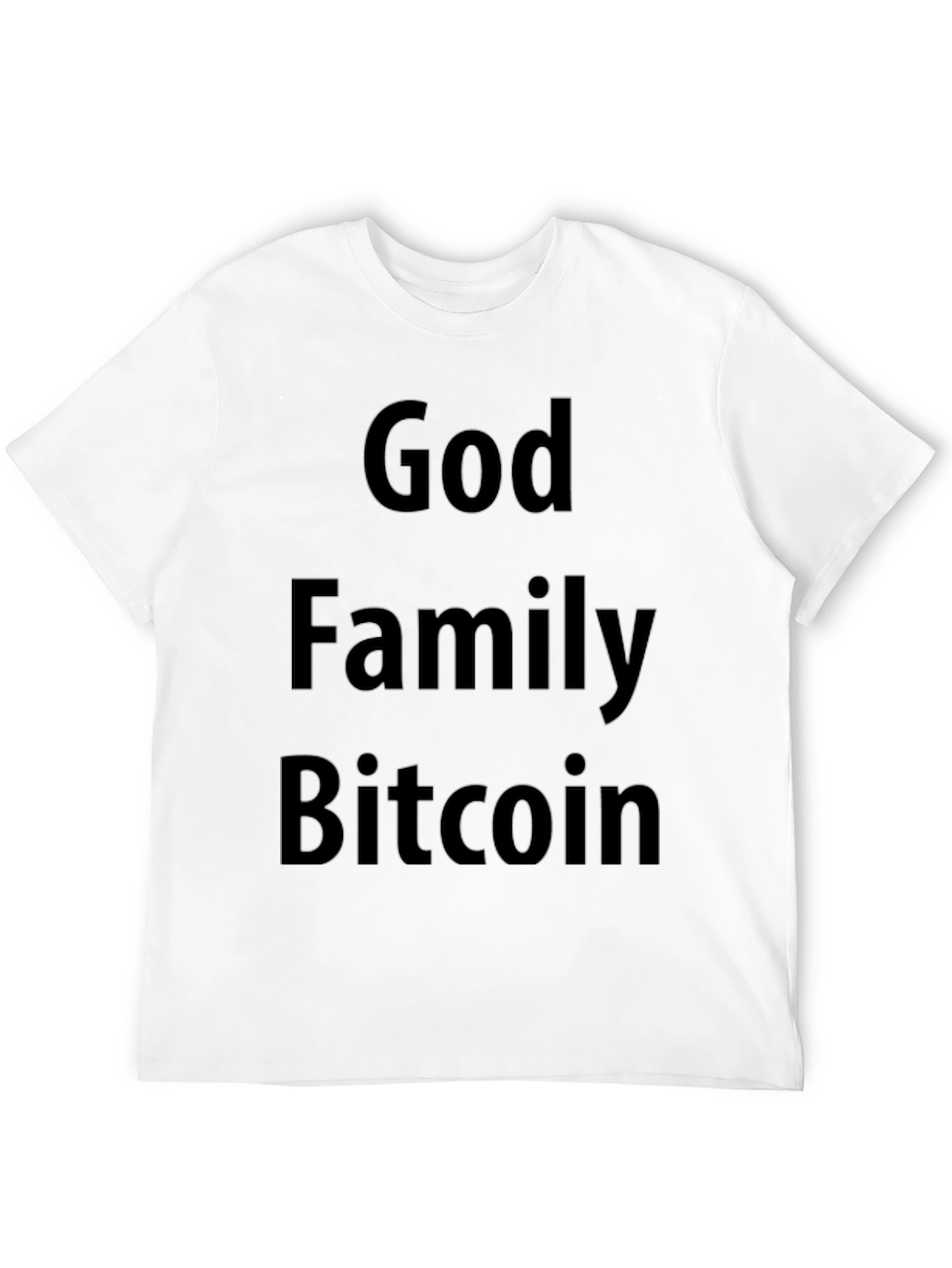 God Family Bitcoin Black T-Shirt Crypto Tee