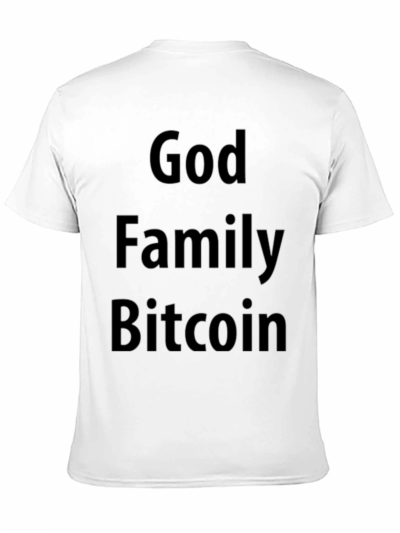 God Family Bitcoin Black T-Shirt Crypto Tee