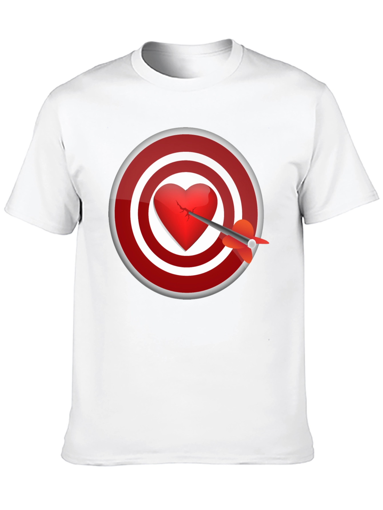 Heart Target T-Shirt - Love Hurts But Style Doesnt!