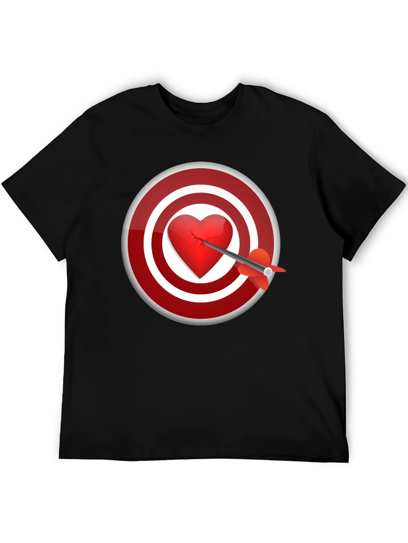 Heart Target T-Shirt - Love Hurts But Style Doesnt!