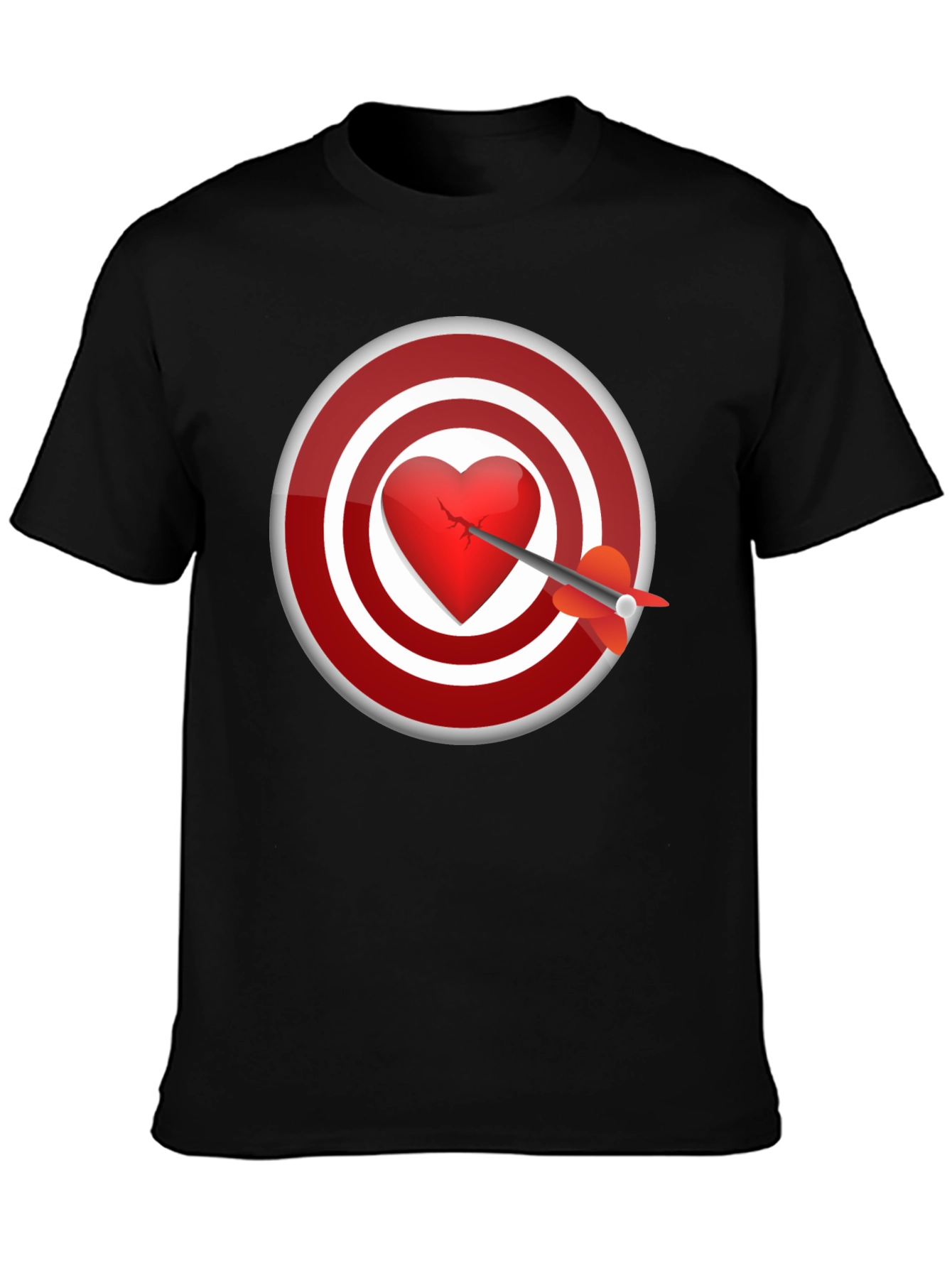 Heart Target T-Shirt - Love Hurts But Style Doesnt!