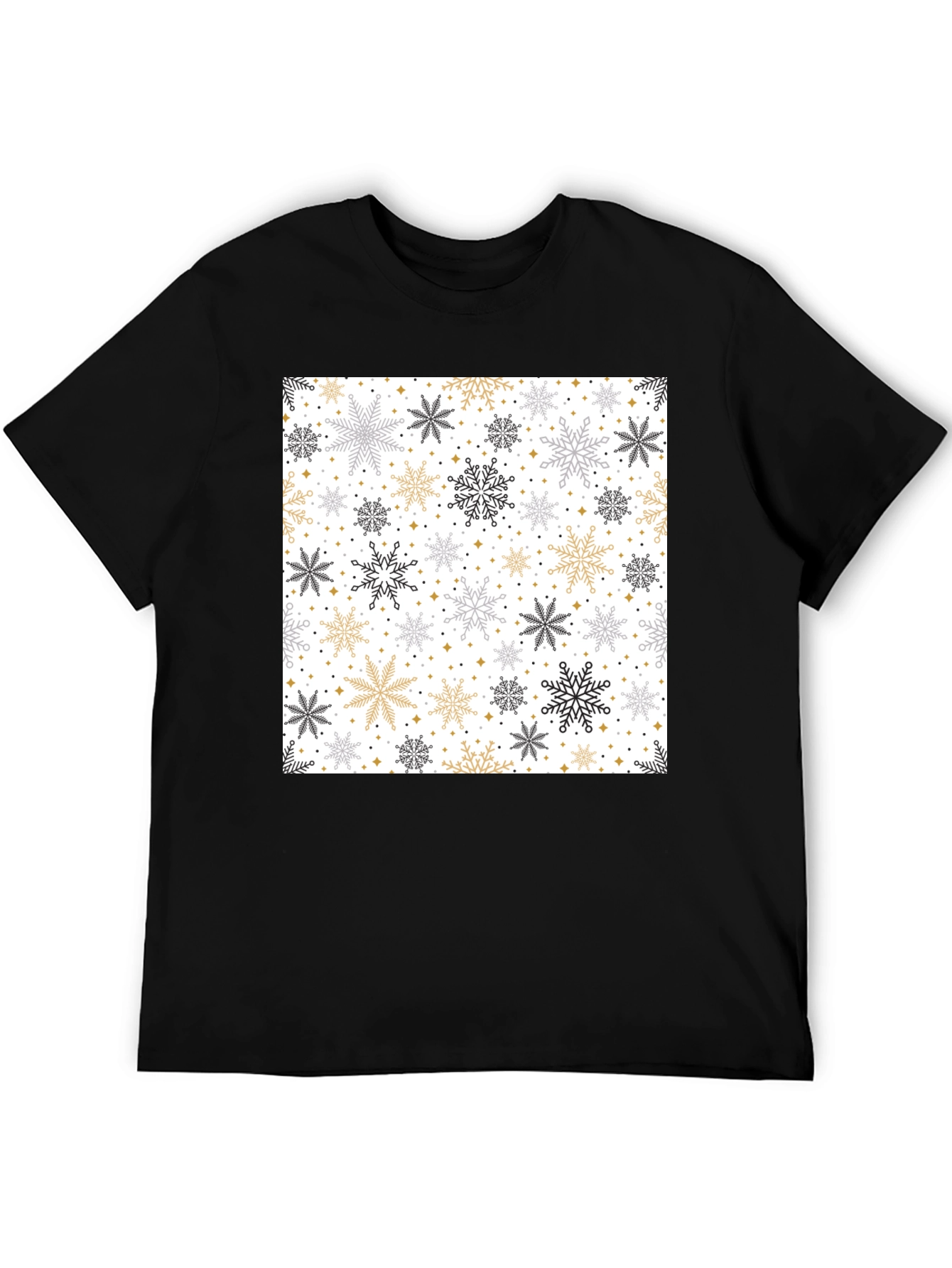 Winter Snowflake Pattern T-Shirt