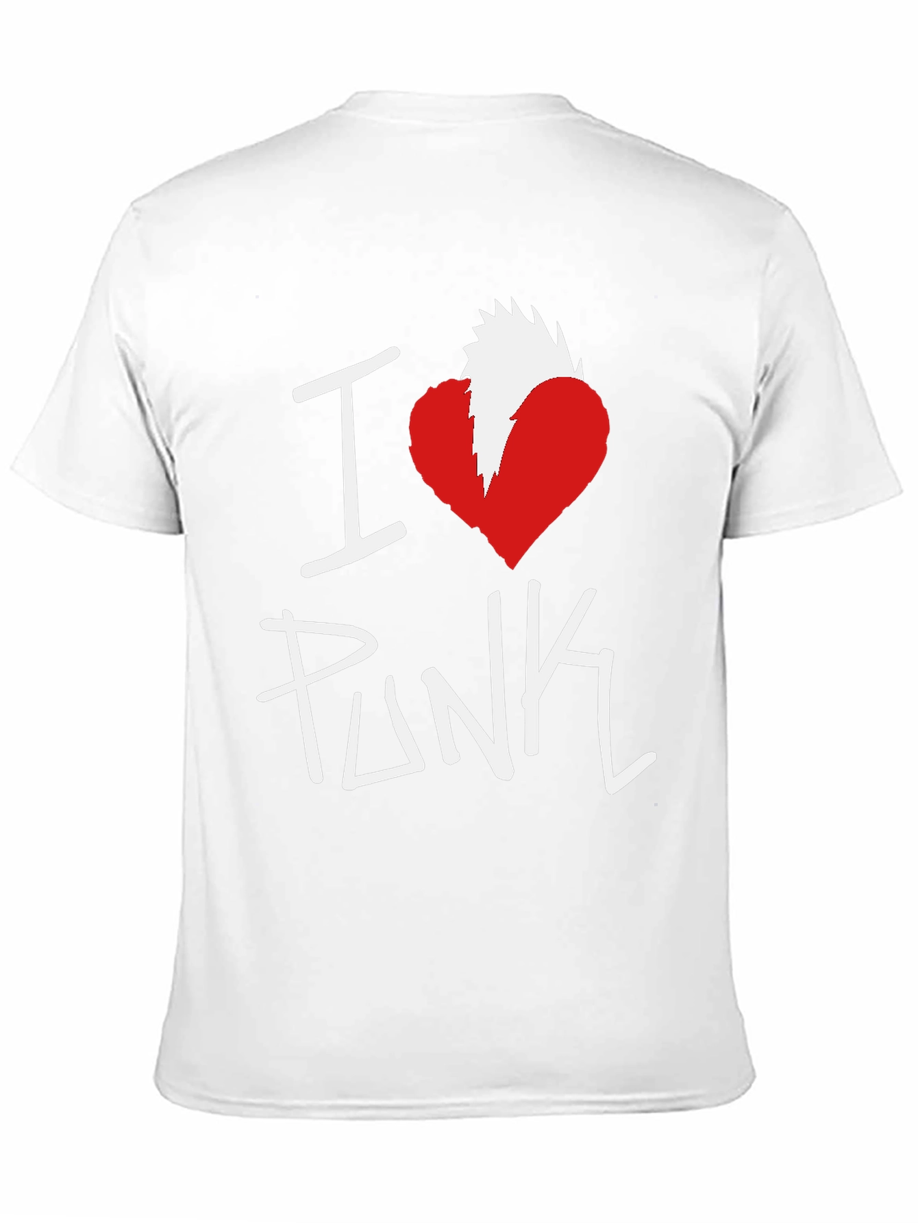 I Heart Punk Graphic Tee - Black Cotton