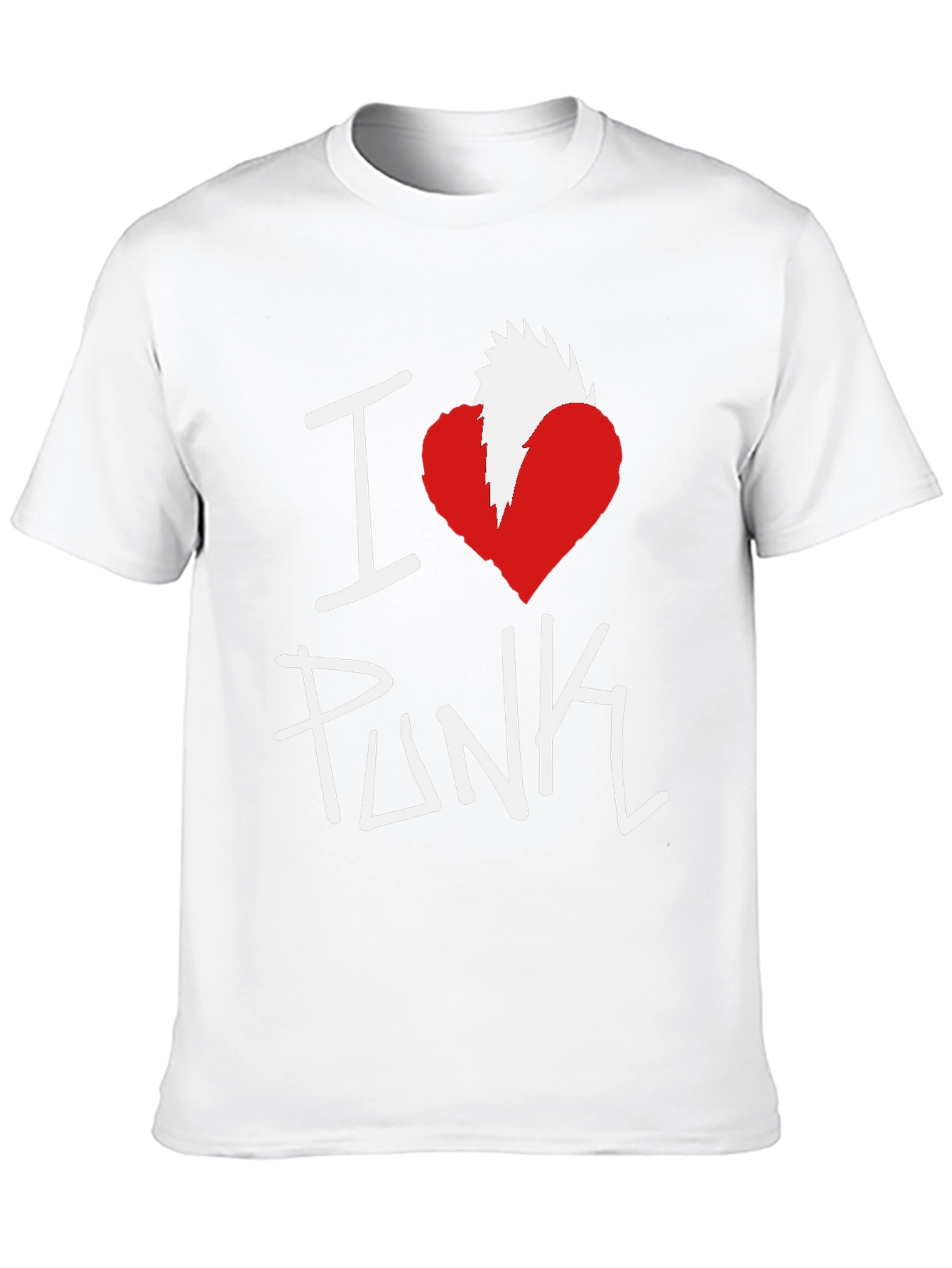 I Heart Punk Graphic Tee - Black Cotton