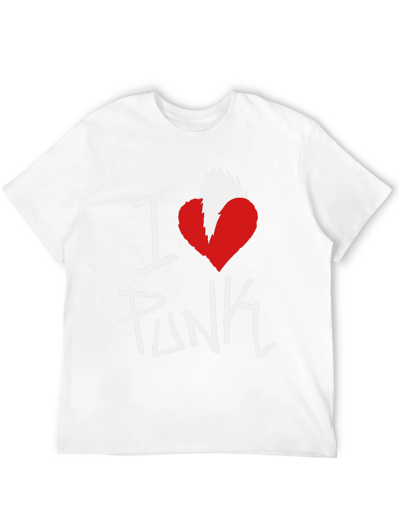 I Heart Punk Graphic Tee - Black Cotton