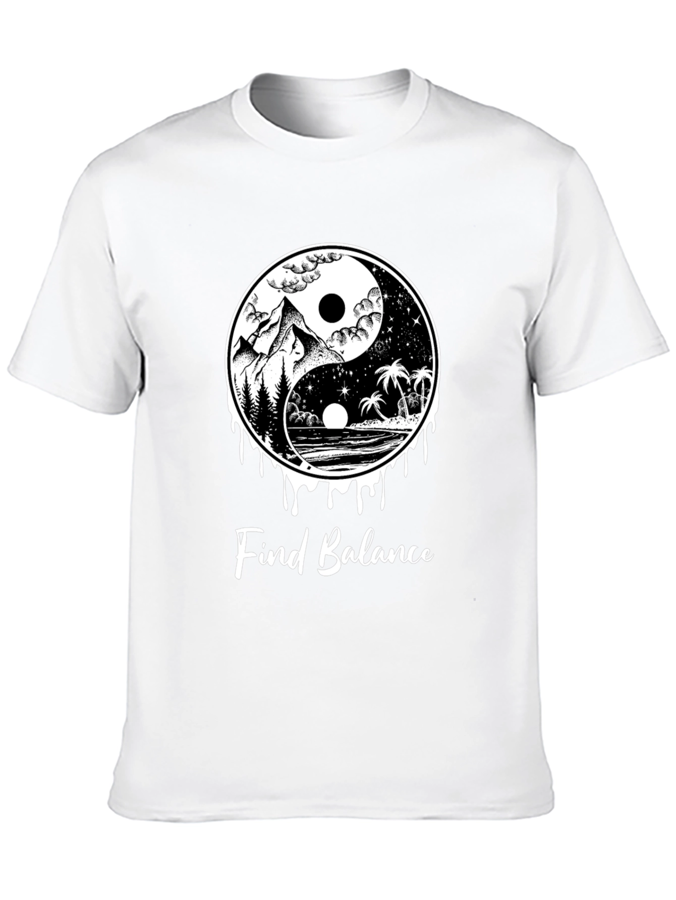 Yin Yang Find Balance Tee
