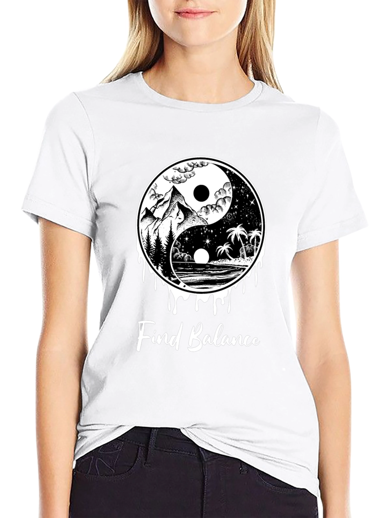 Yin Yang Find Balance Tee
