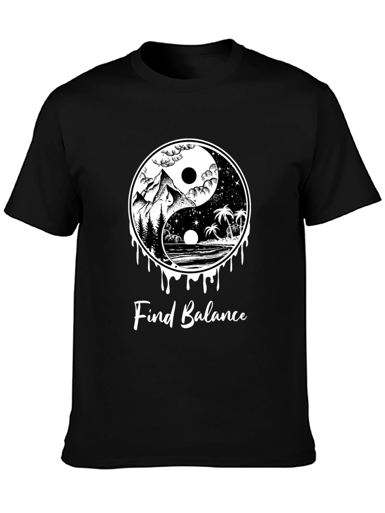 Yin Yang Find Balance Tee