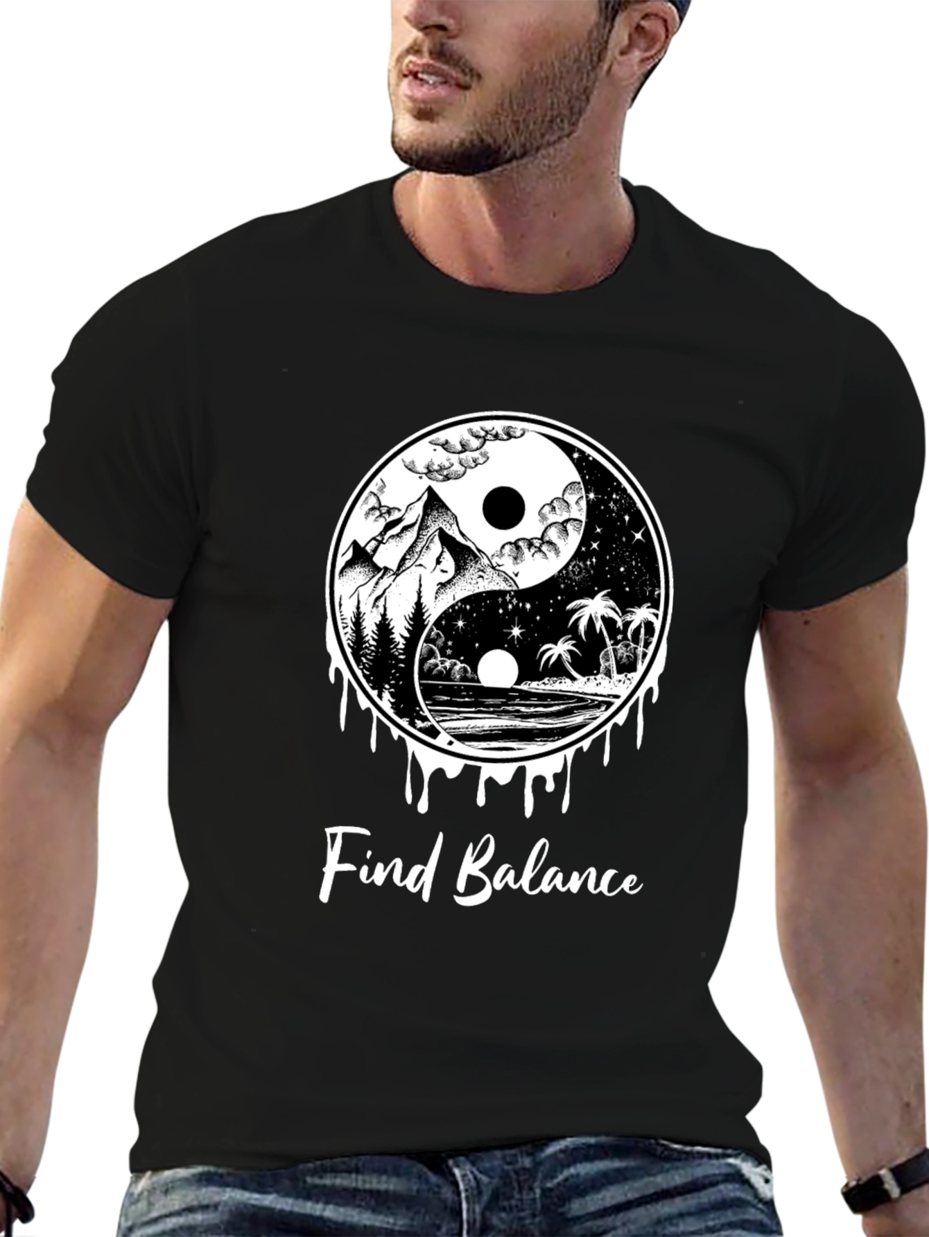 Yin Yang Find Balance Tee