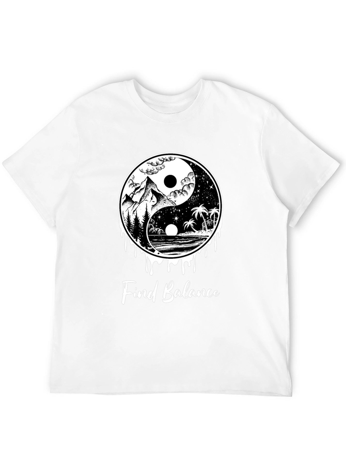 Yin Yang Find Balance Tee