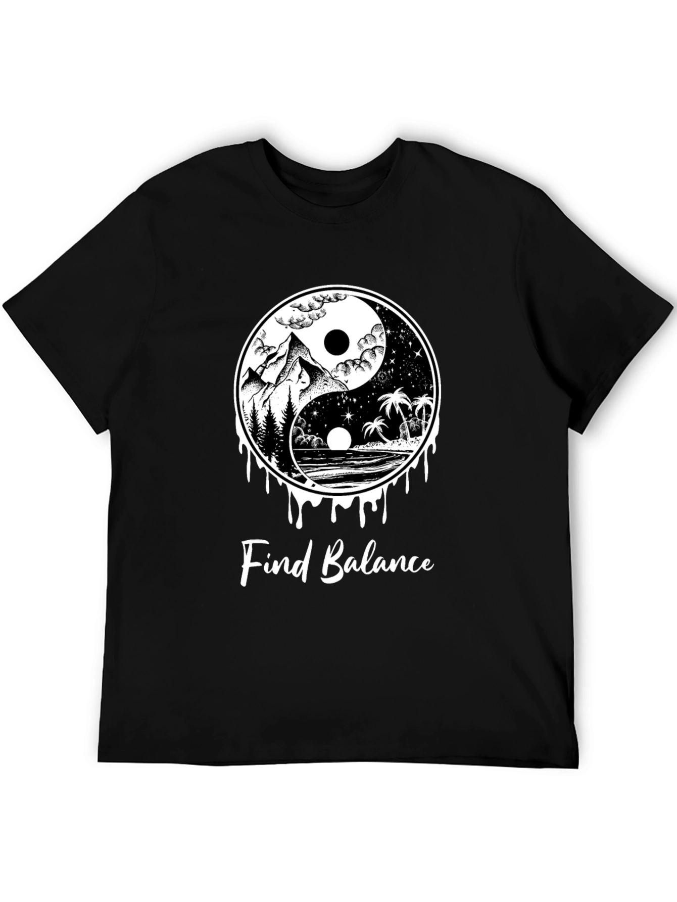 Yin Yang Find Balance Tee