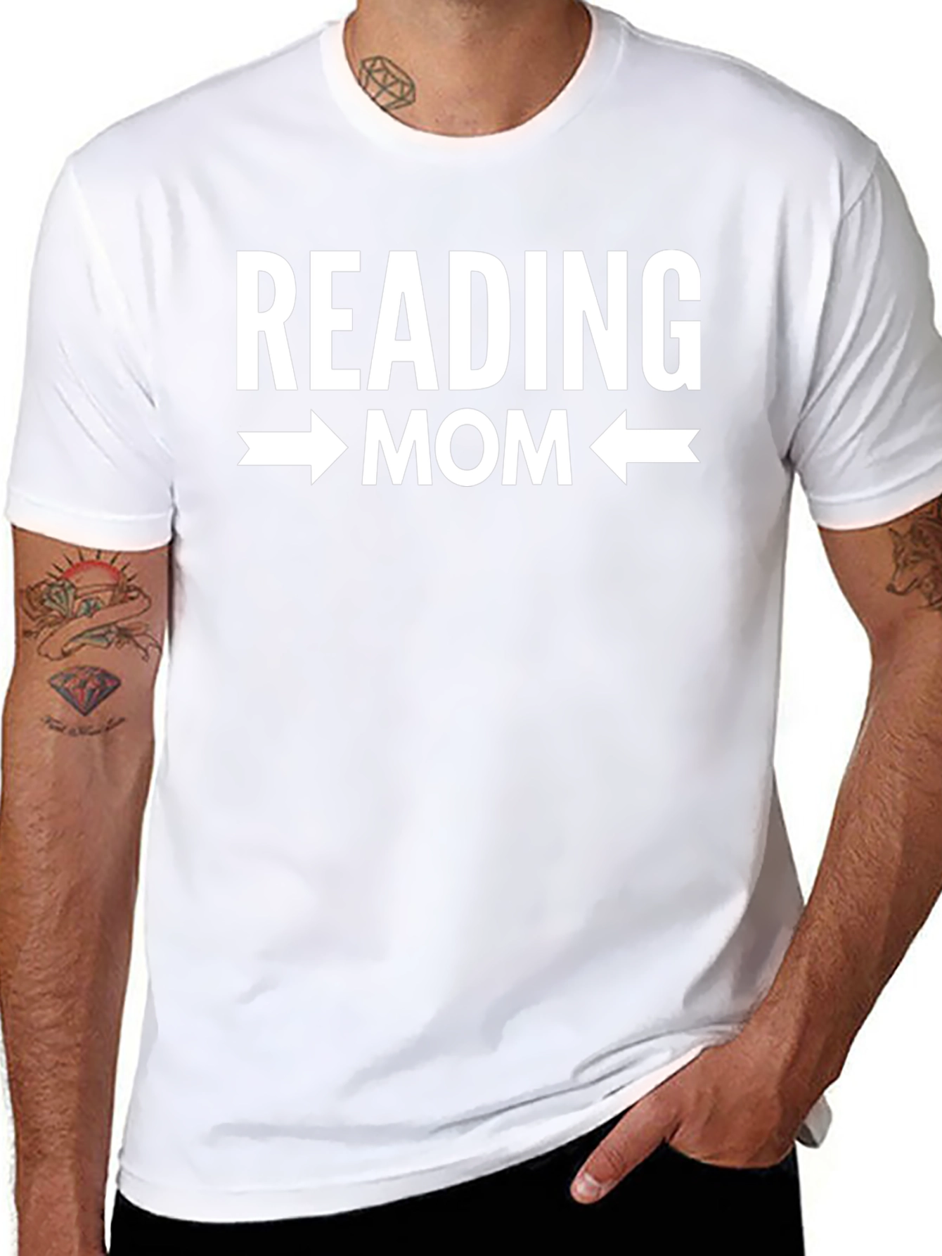 Reading Mom Graphic Tee - Black T-Shirt
