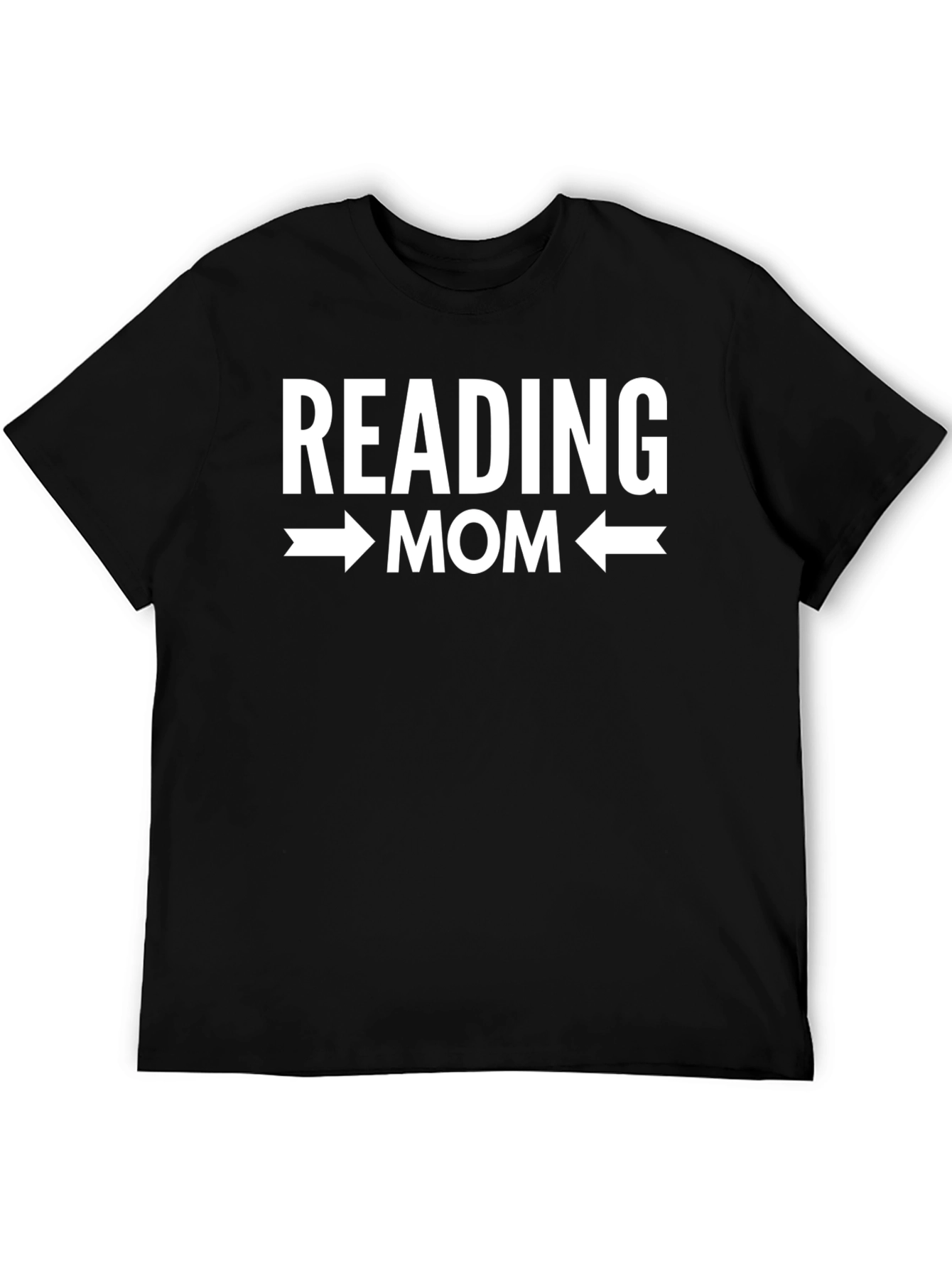 Reading Mom Graphic Tee - Black T-Shirt