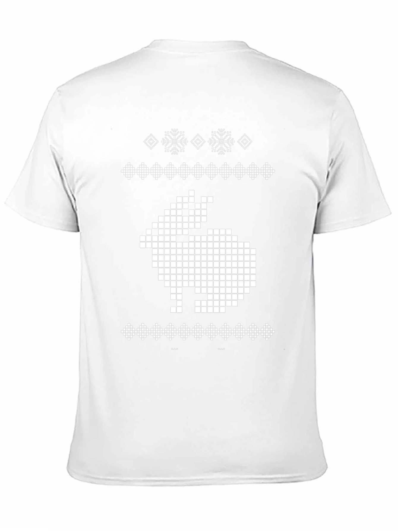 Pixel Rabbit Graphic Tee - Black Crew Neck