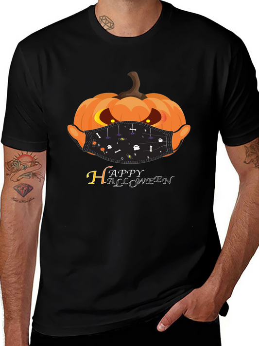 Halloween Pumpkin Face Mask T-Shirt