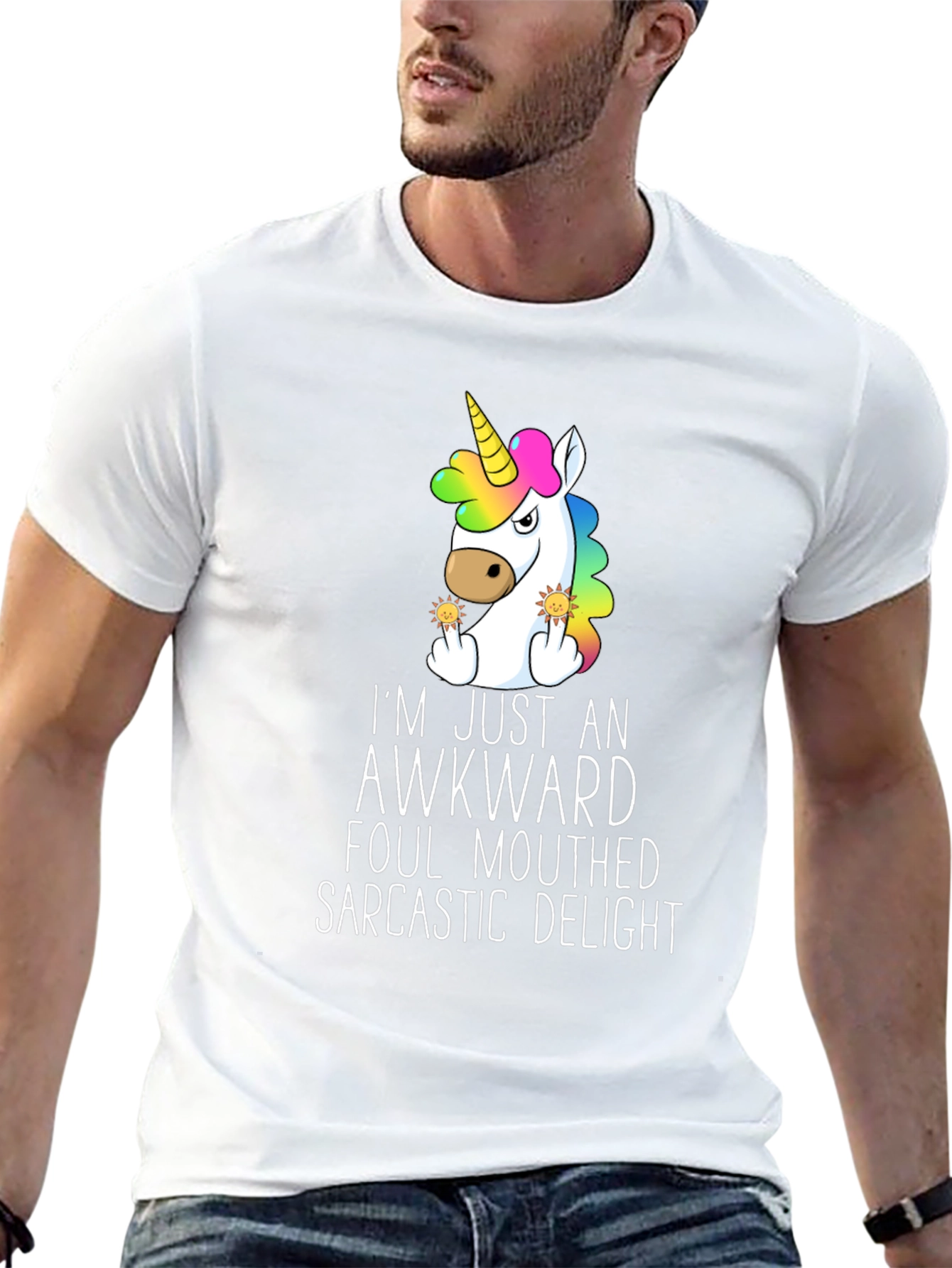 Awkward Unicorn Graphic Tee