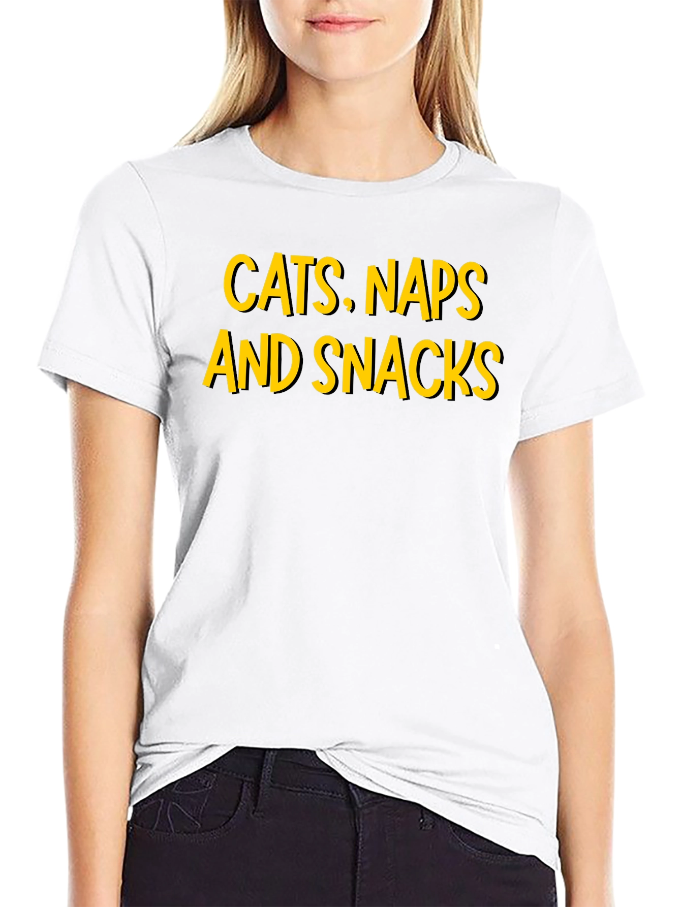 Cats Naps and Snacks Graphic T-Shirt