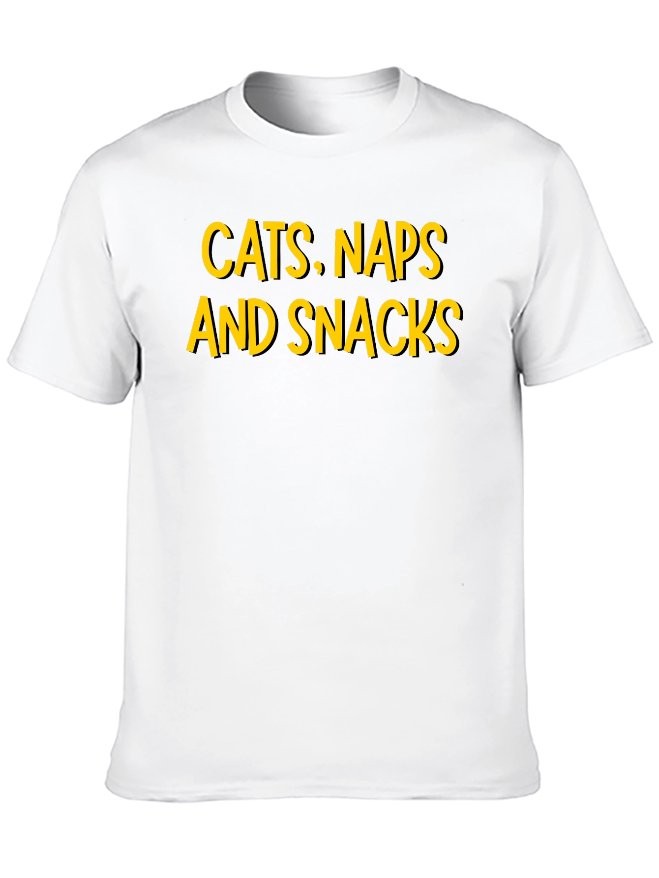 Cats Naps and Snacks Graphic T-Shirt