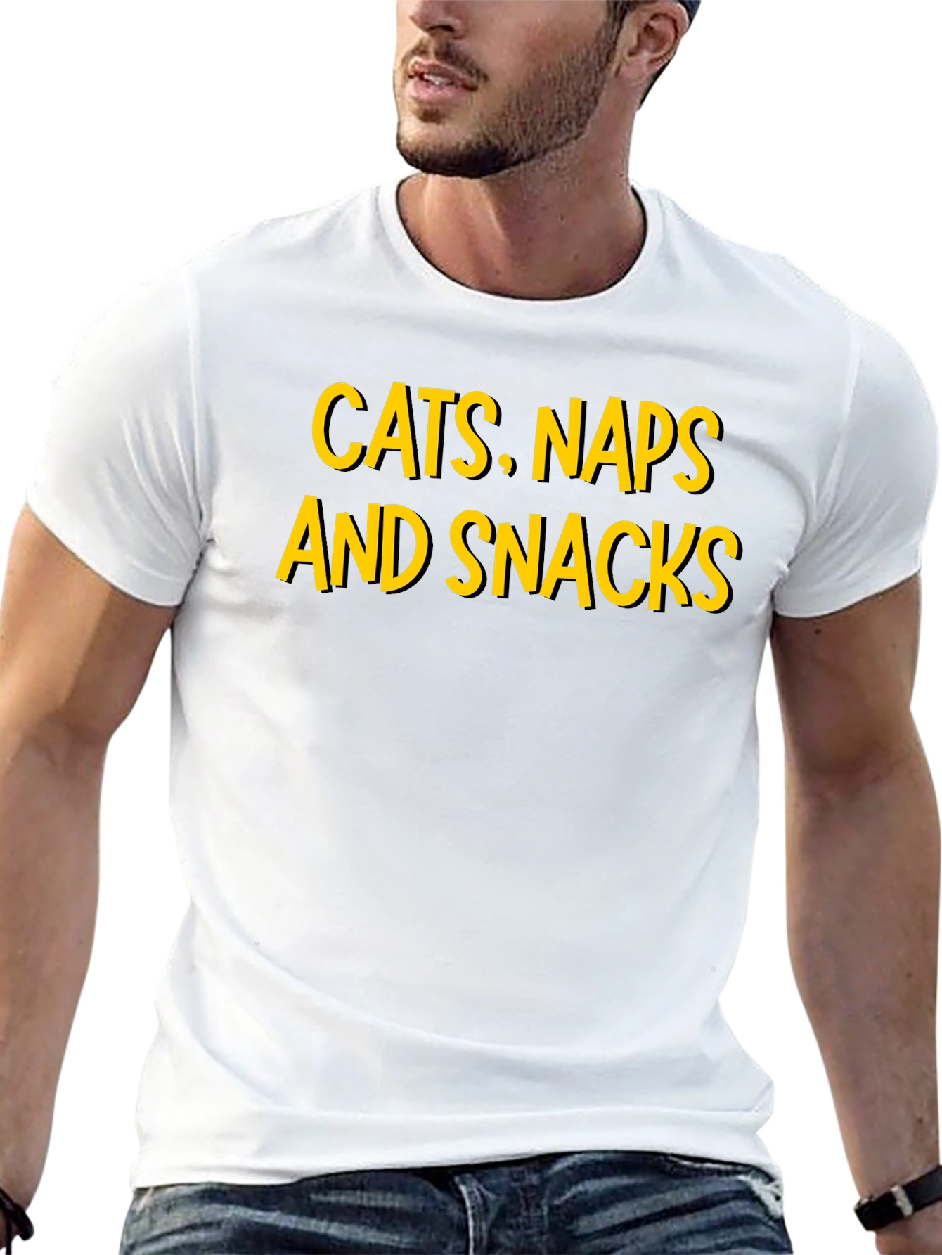 Cats Naps and Snacks Graphic T-Shirt