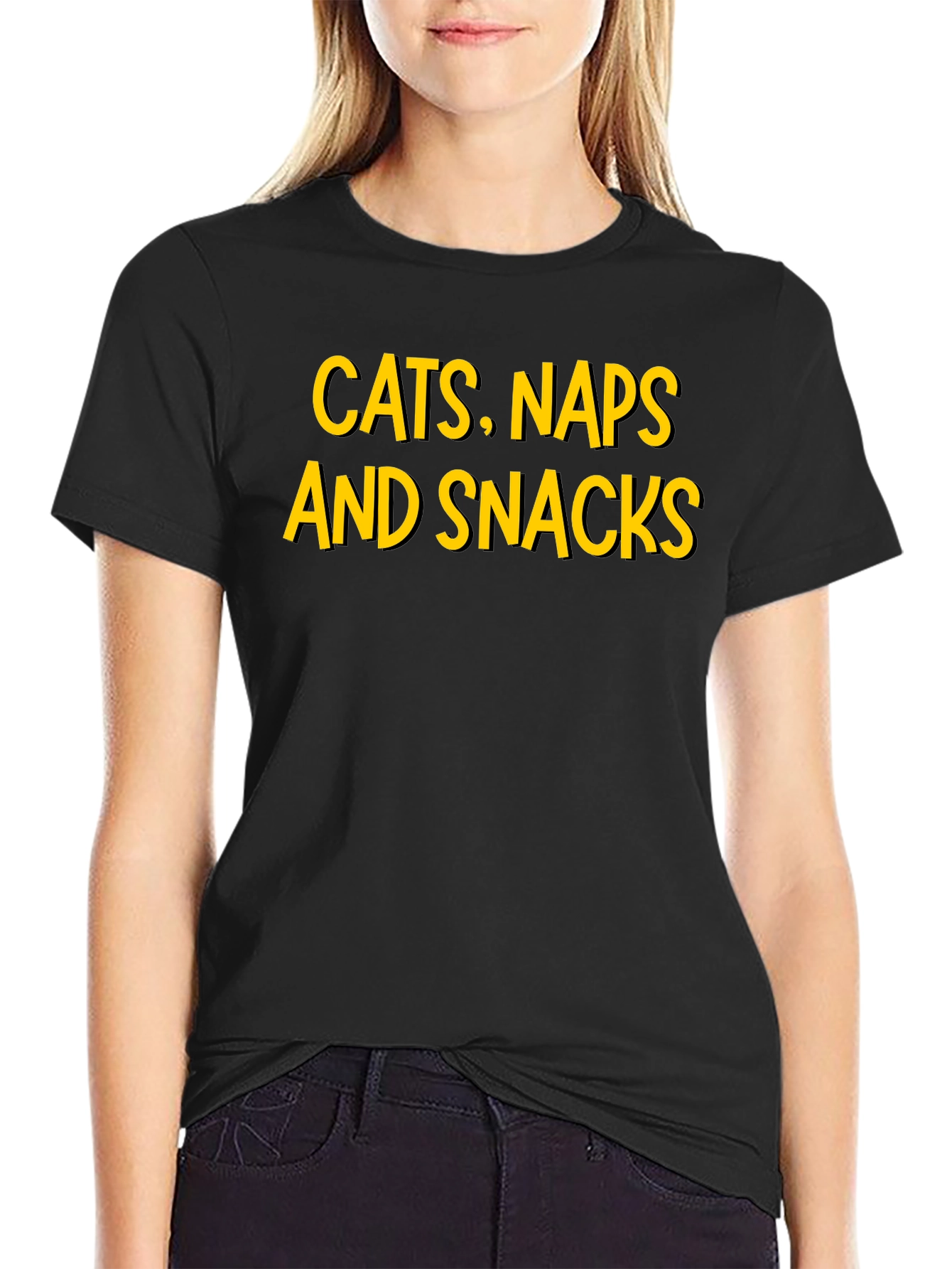 Cats Naps and Snacks Graphic T-Shirt